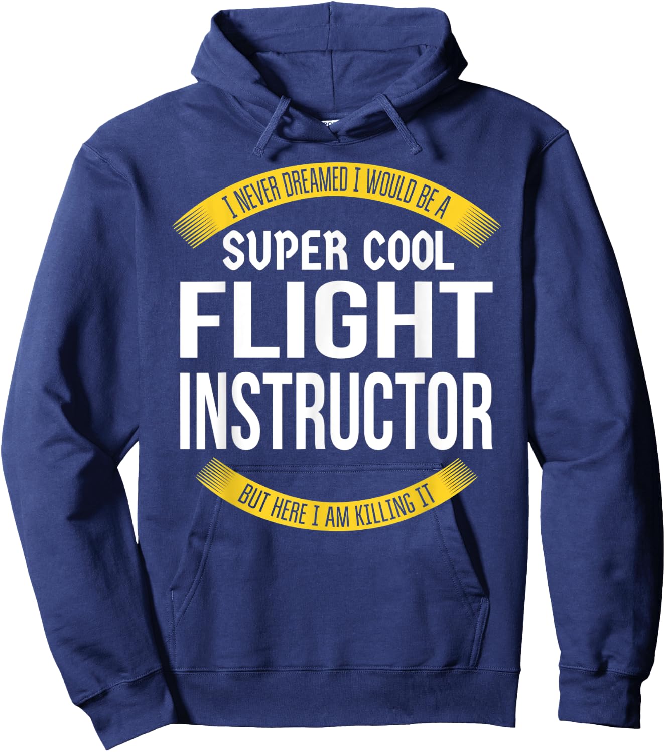 Funny Flight Instructor Gifts Appreciation Hoodie - Hoodie | Navy