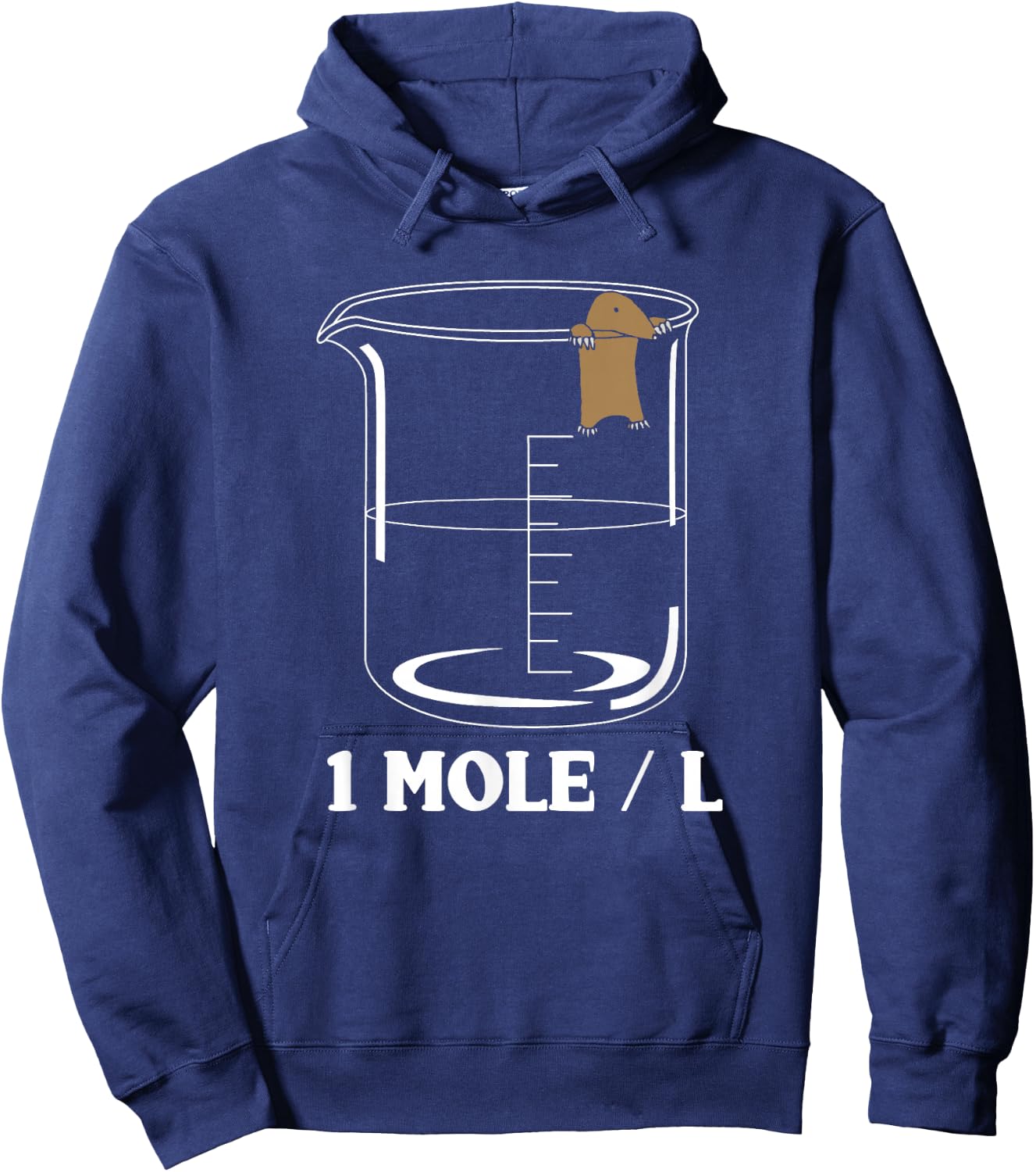 One Mole Per Liter Chemistry Biochemist Hoodie - Hoodie | Navy