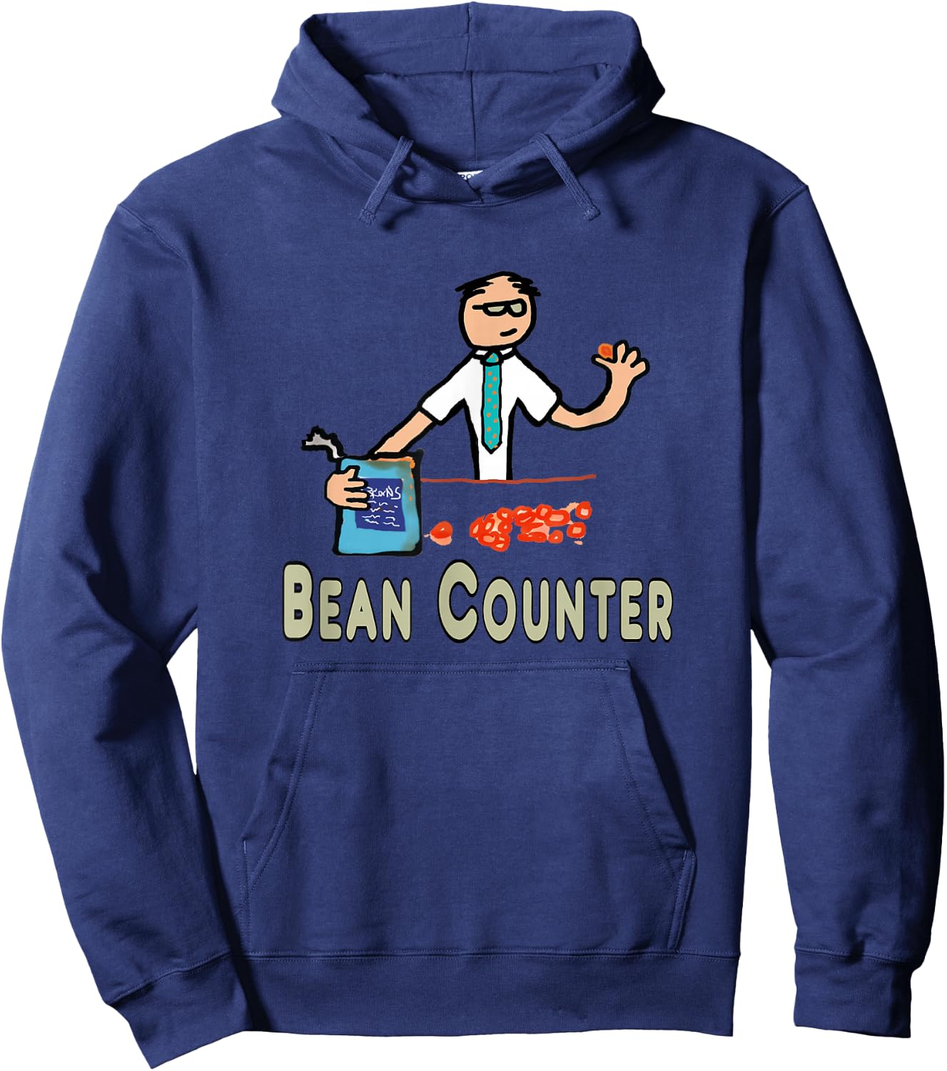 Accountant Bean Counter Hoodie - Hoodie | Navy