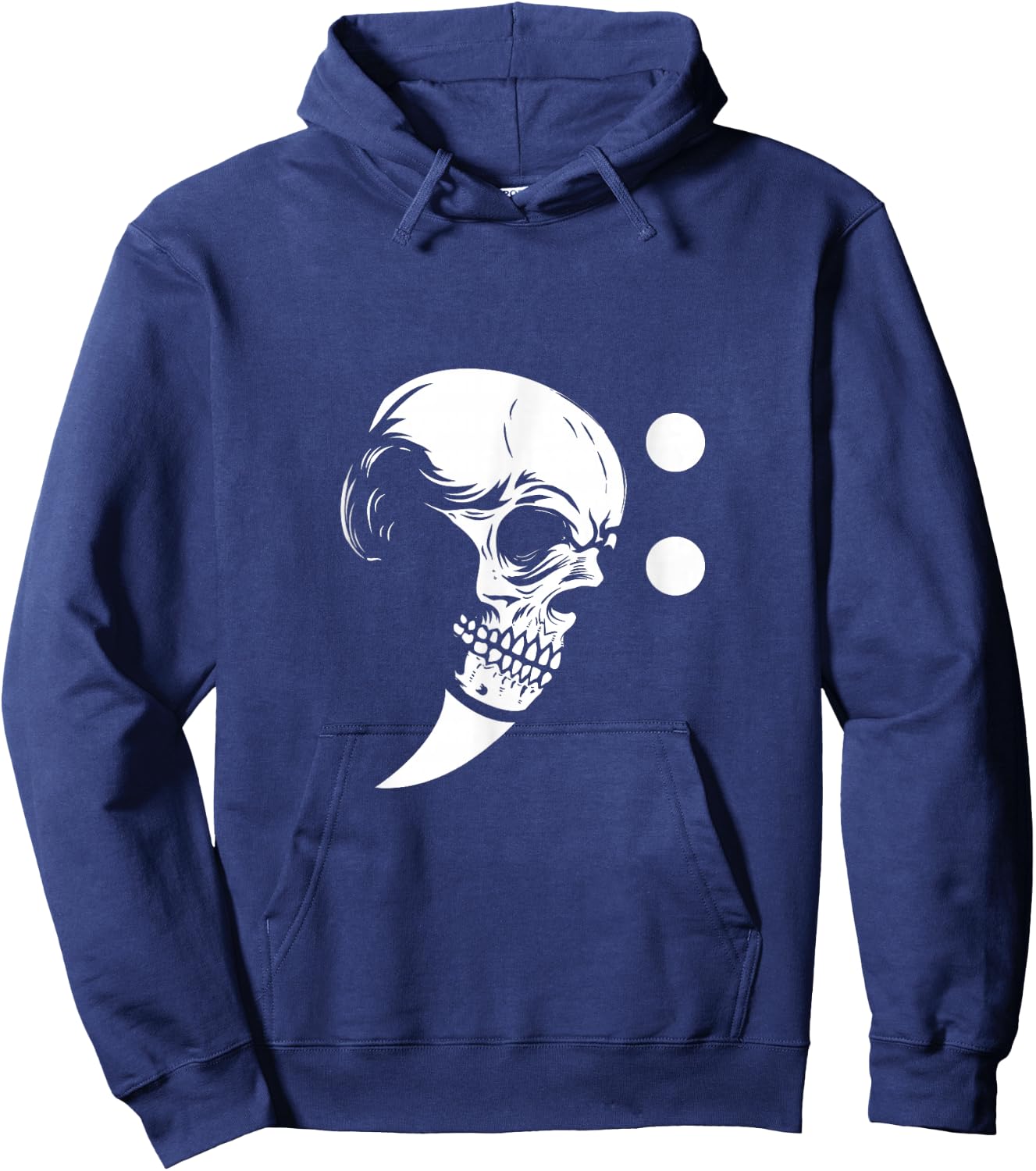 Musicians Treble Clef Skull Music Notes G Key Hoodie - Hoodie | Navy
