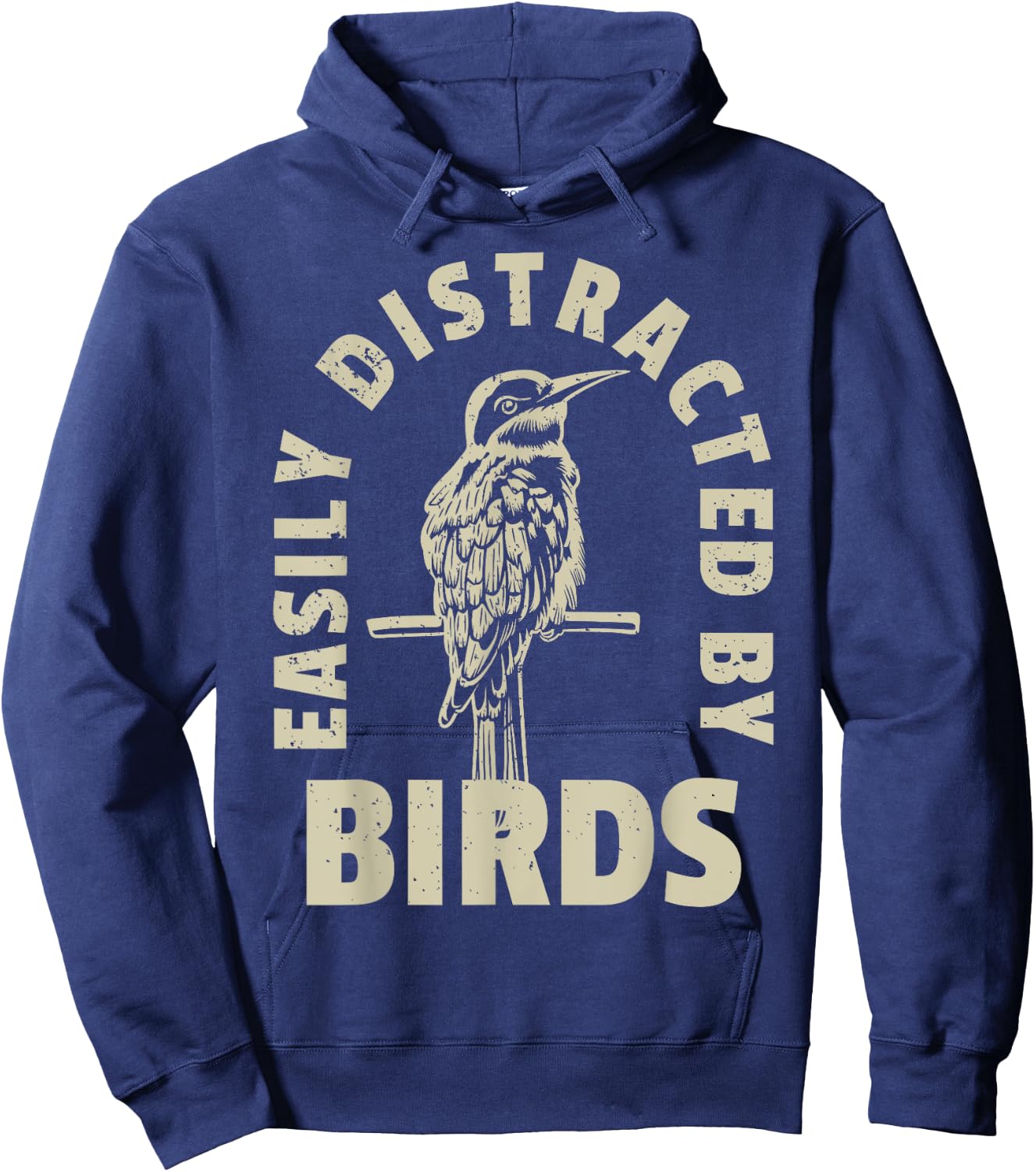 Easily Distracted By Birds Hoodie - Hoodie | Navy