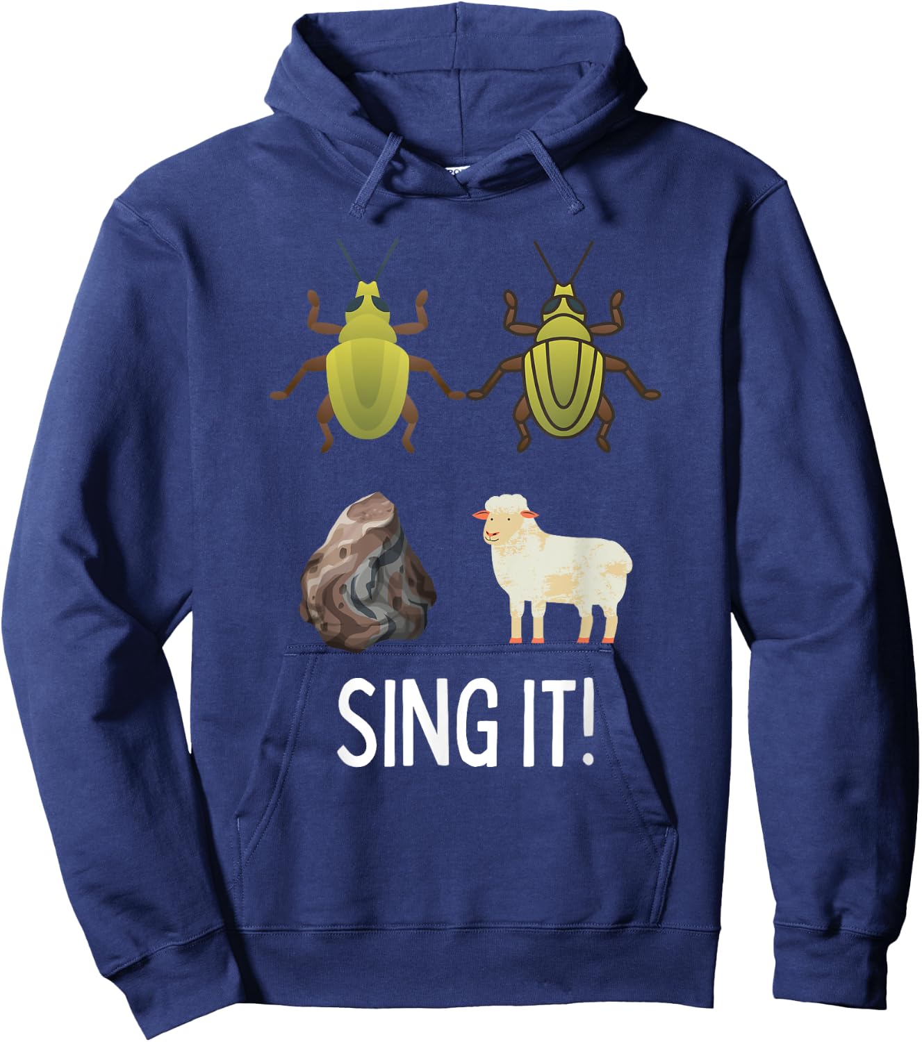 Funny Classic Rock Song Lyrics Joke Rock Music Hoodie - Hoodie | Navy