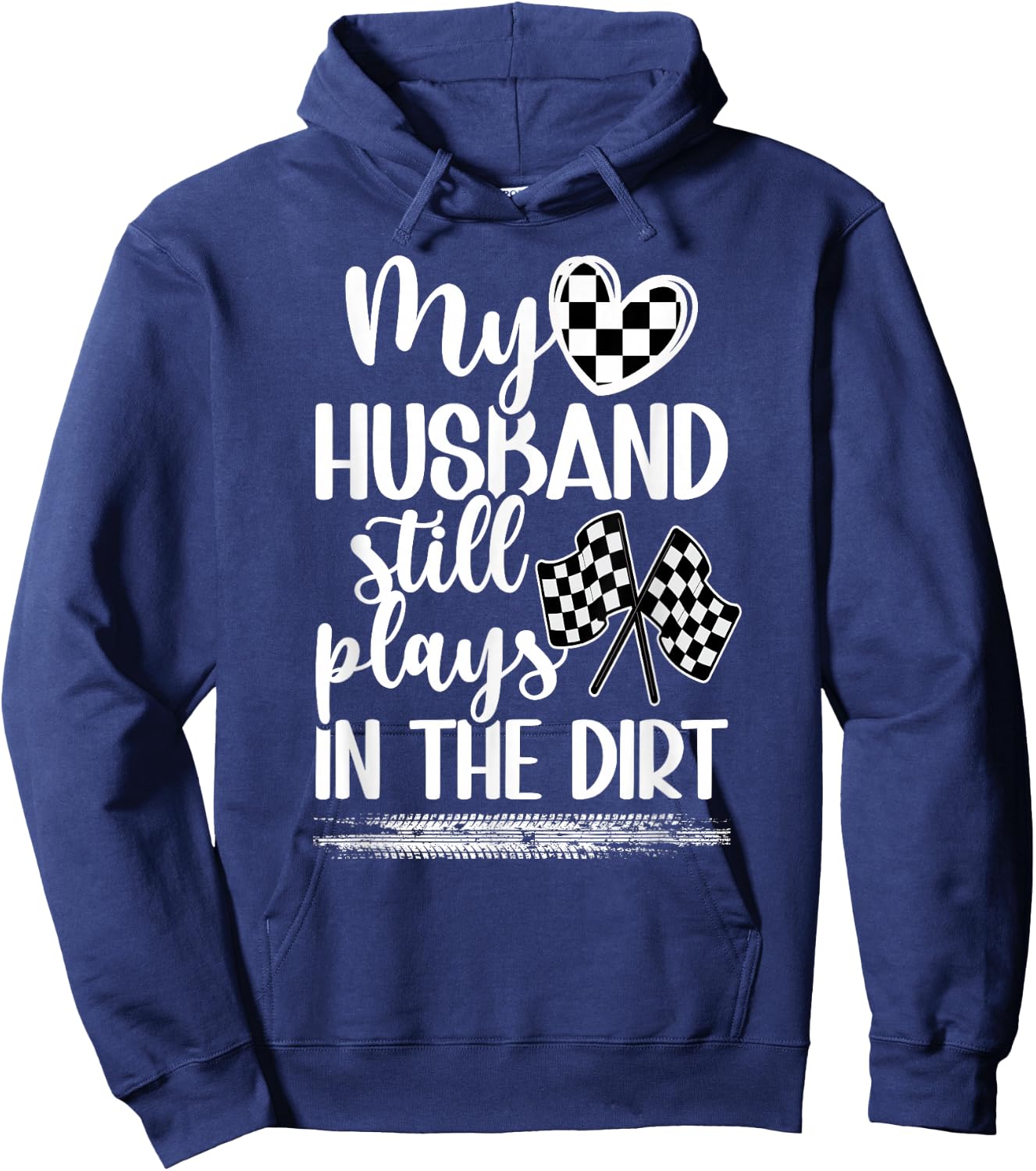 Race Wife Of A Racer Wife Funny Racing Wife Hoodie - Hoodie | Navy