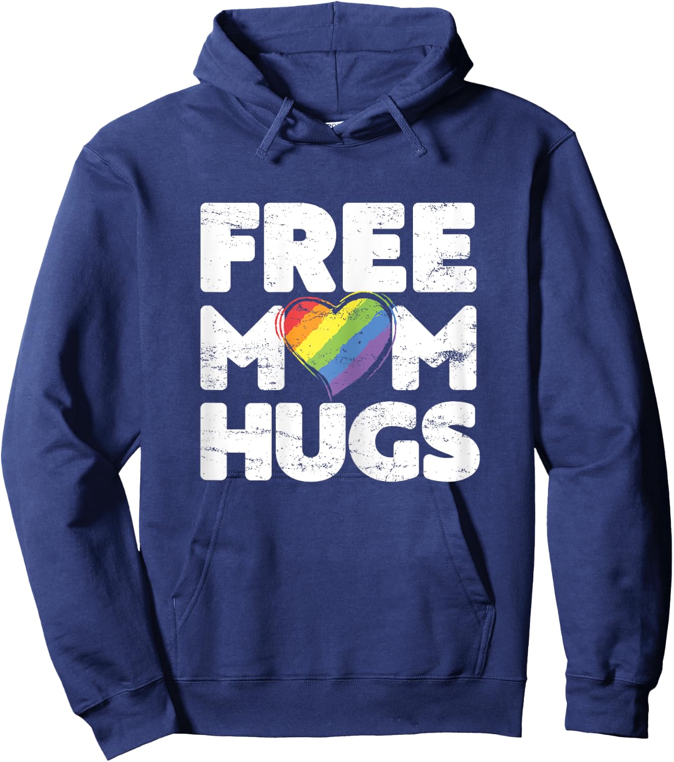 Free Mom Hugs , Free Mom Hugs Rainbow Gay Pride Hoodie - Hoodie | Navy
