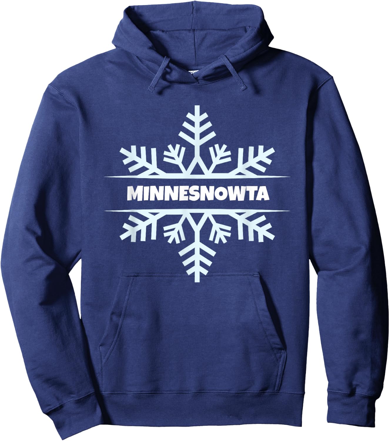 MinneSNOWta - Minnesota Winter Hoodie - Hoodie | Navy