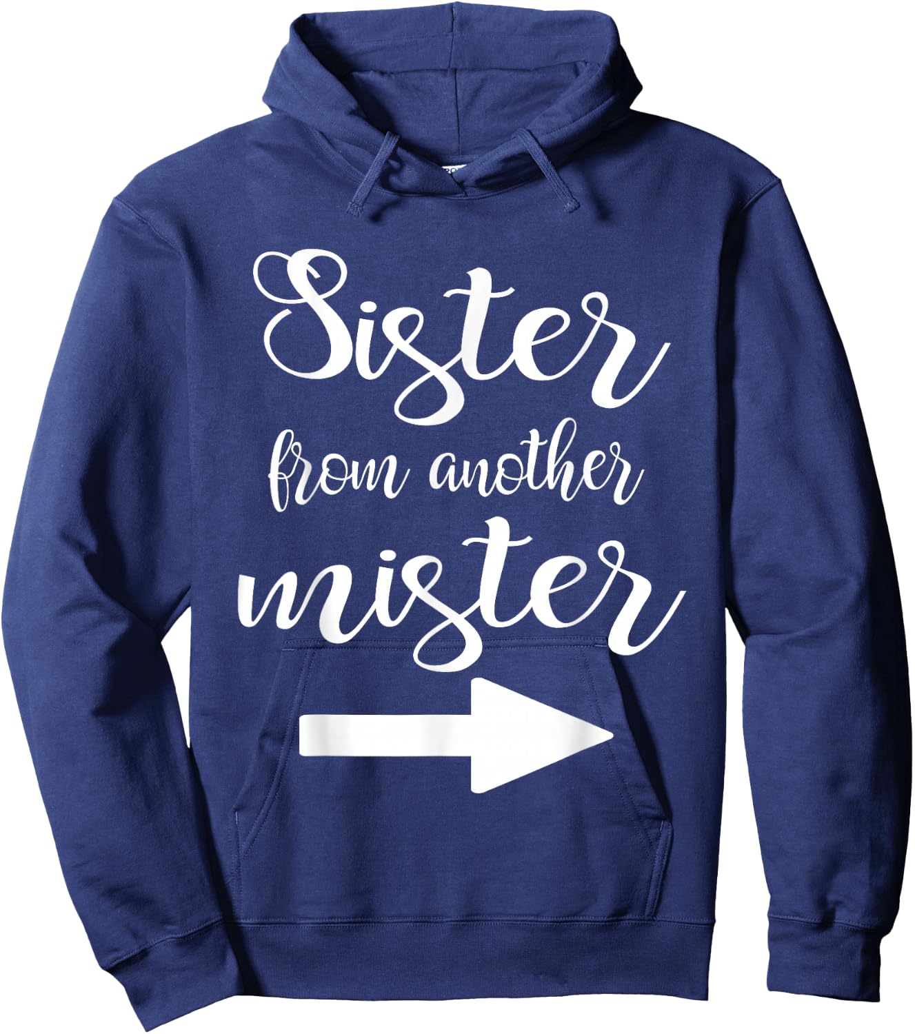 Sister of Another Mr Best Friend Matching BFF Hoodie - Hoodie | Navy