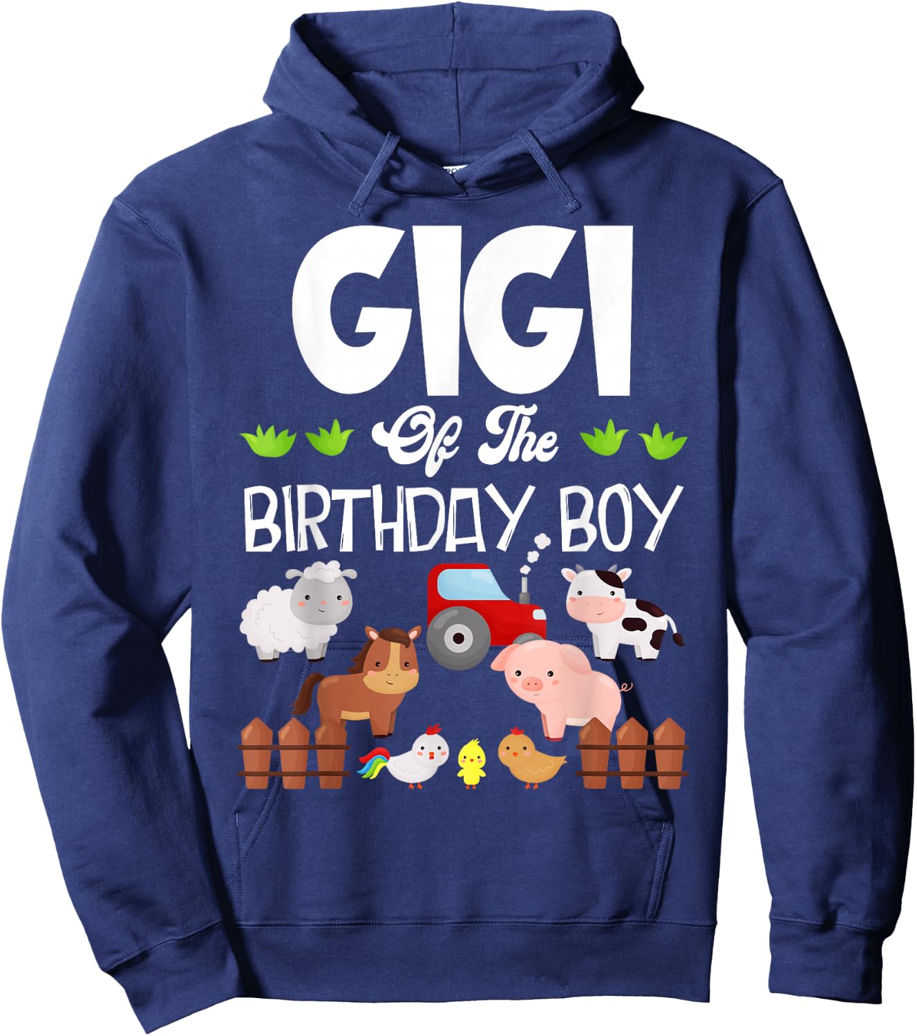 Gigi Of The Birthday Boy Farm Hoodie - Hoodie | Navy
