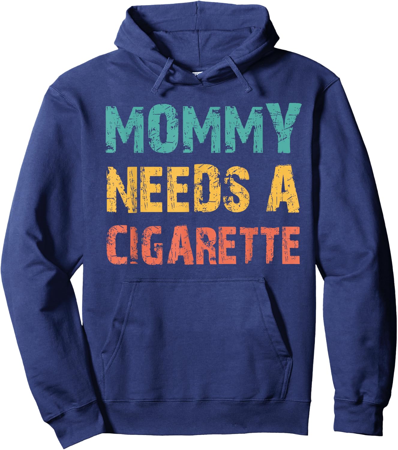 Funny Unhinged Quote Slay Adult Meme Hoodie - Hoodie | Navy