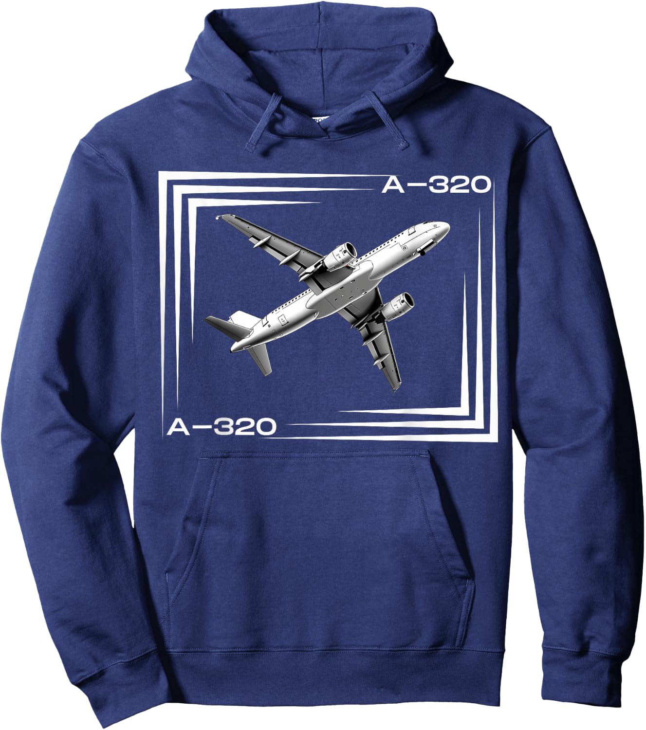 Airbus320 Airplane ! Aviation A320 Jet Hoodie - Hoodie | Navy