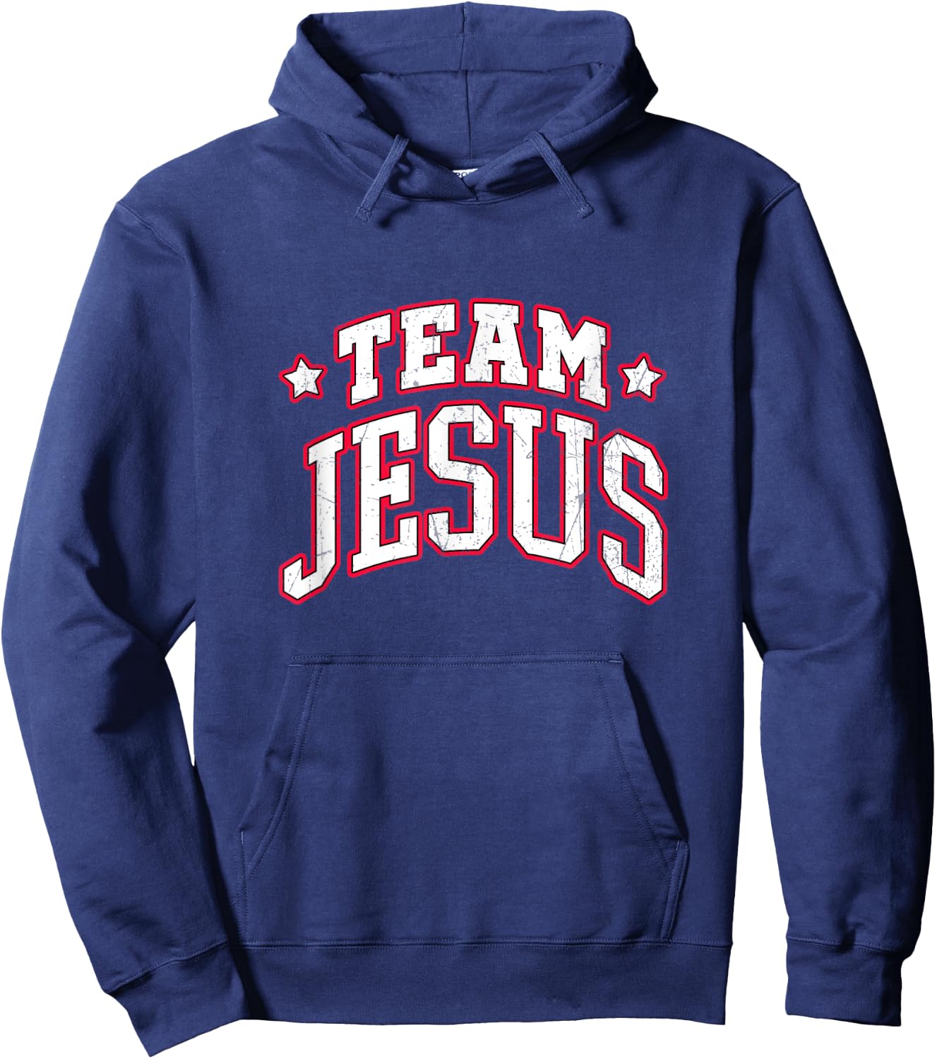 Team Jesus. Christian Statement Hoodie - Hoodie | Navy