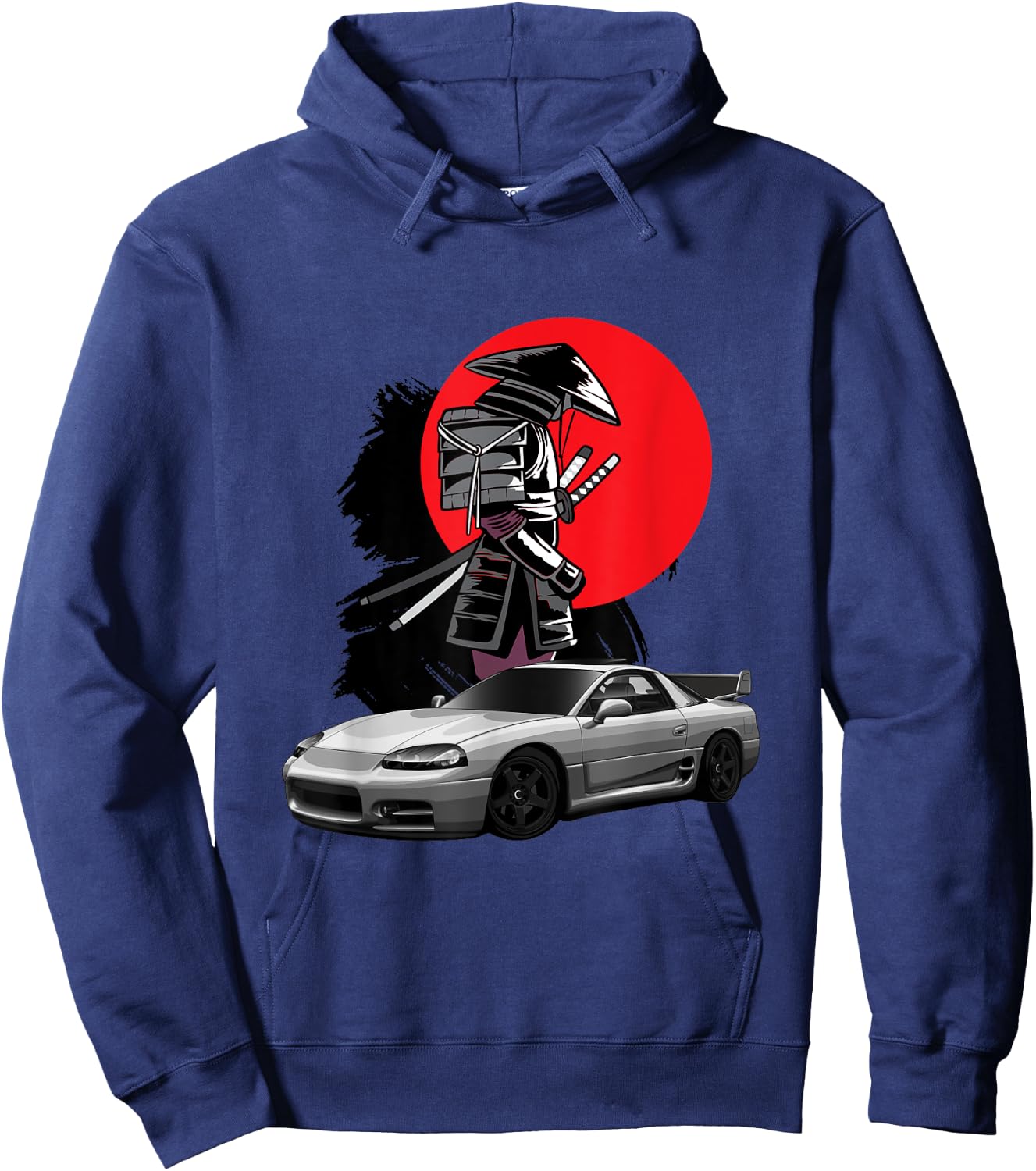 JDM 3000GT Car Tuning Japan Samurai Drift Hoodie - Hoodie | Navy