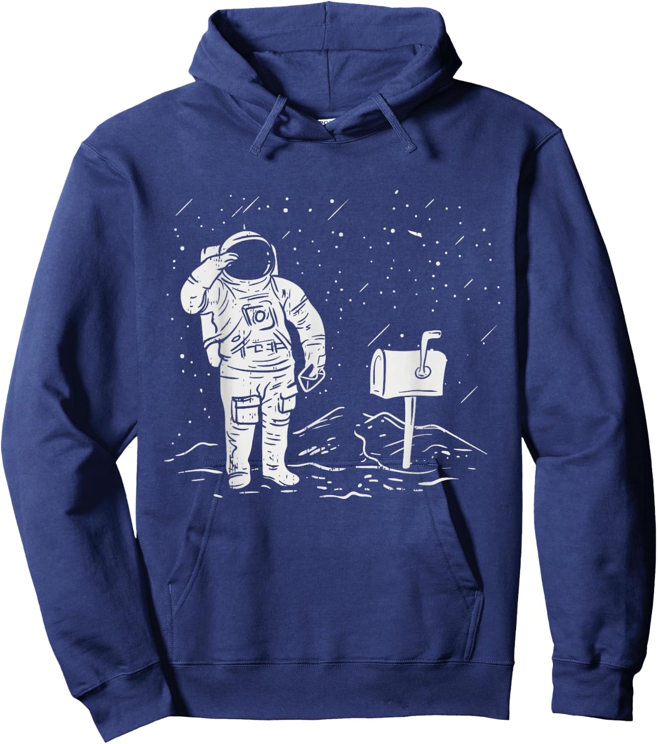 Postman Funny for Delivery Postman Astronaut Hoodie - Hoodie | Navy