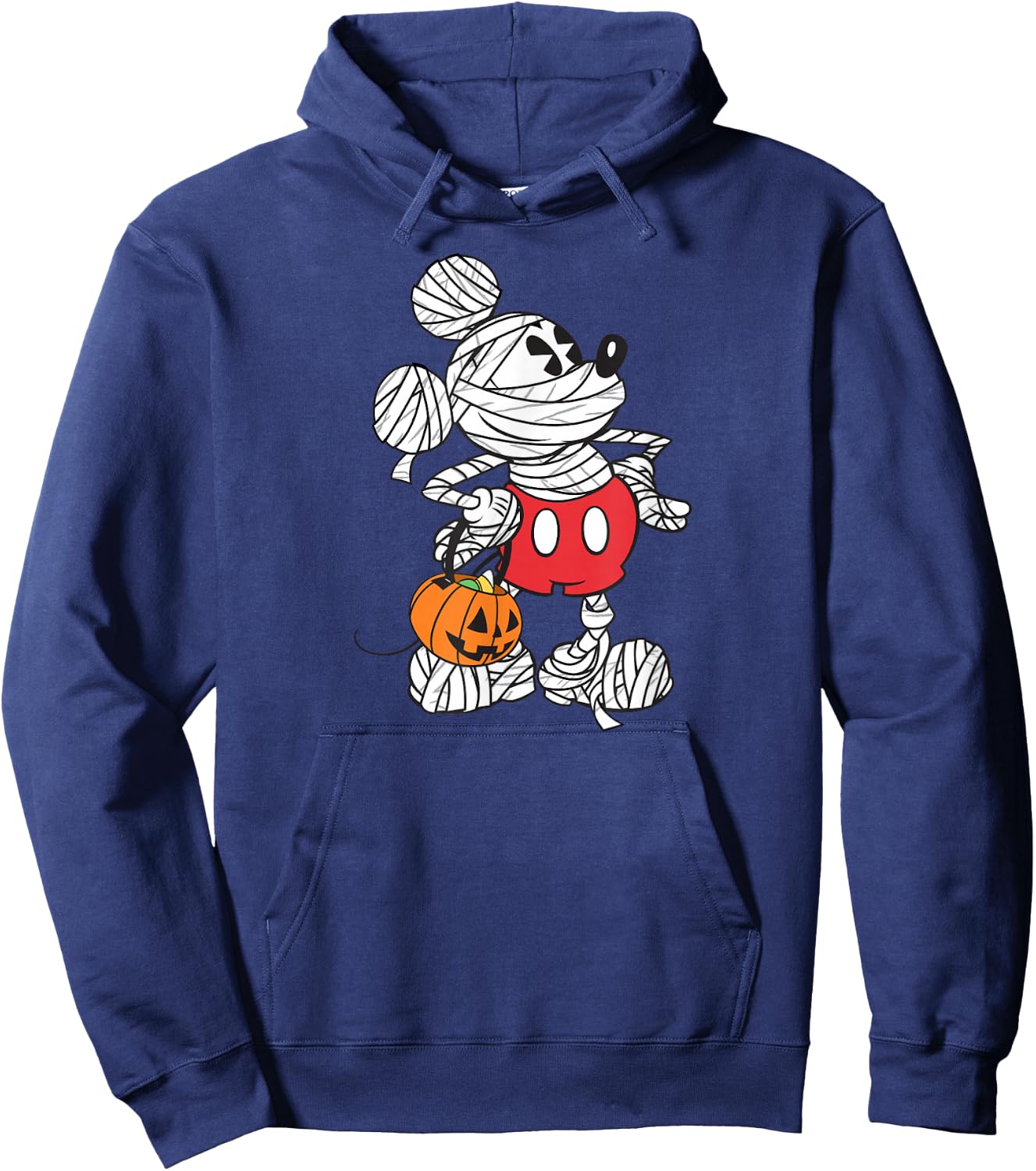 Disney - Retro Mickey Mouse Mummy Halloween Hoodie - Hoodie | Navy