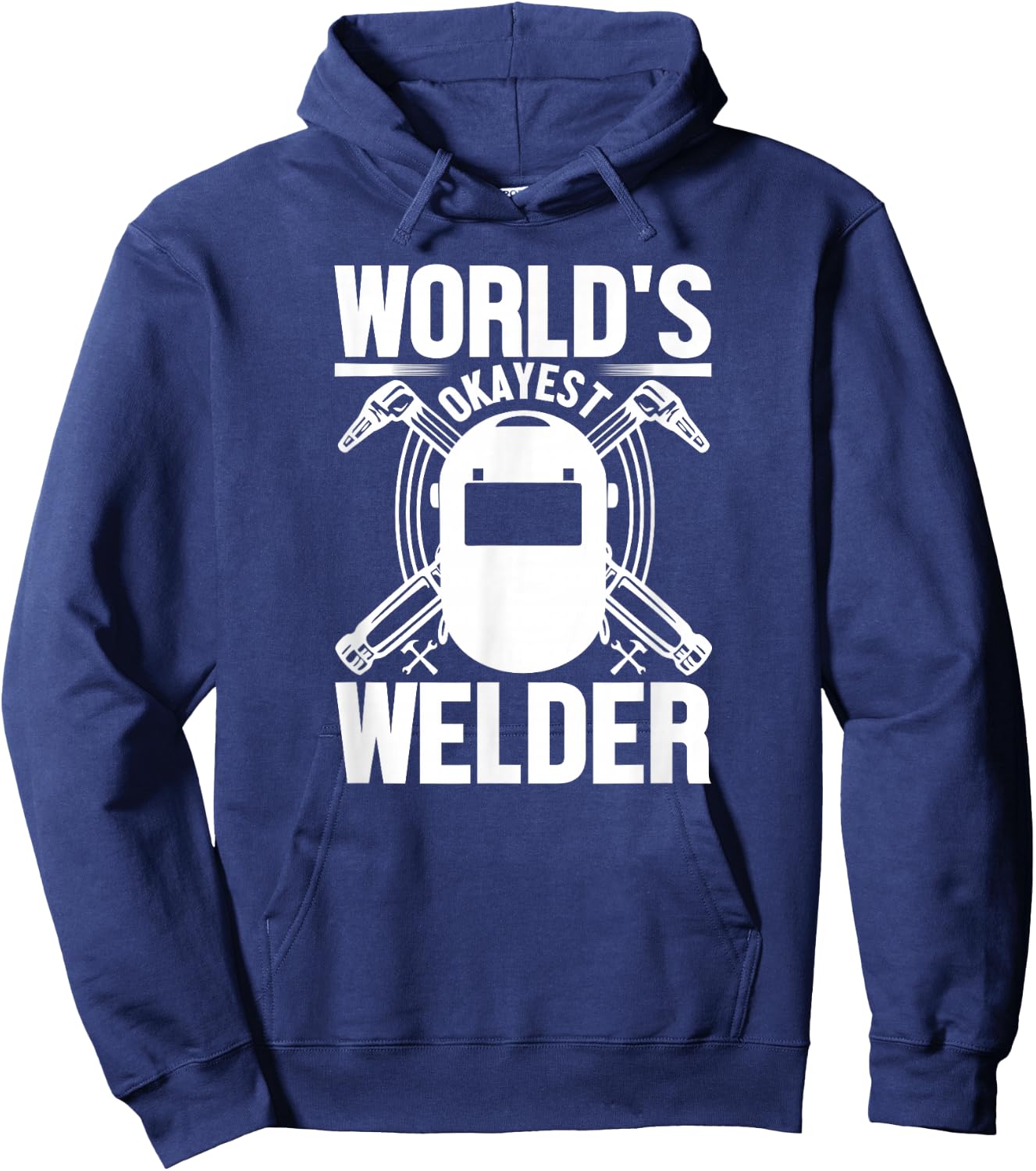 Welder Funny - World's Okayest Welder Hoodie - Hoodie | Navy