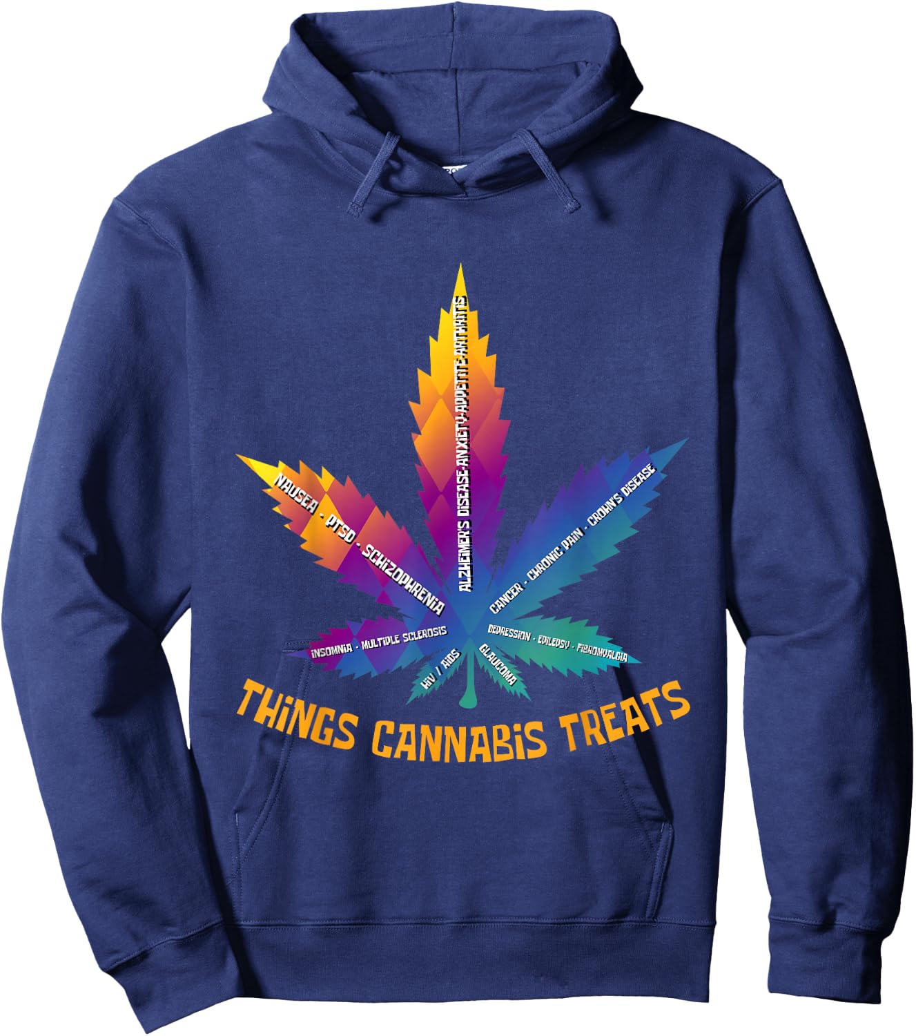 Cannabis Health Care Medical Cannabis Smoker Hoodie - Hoodie | Navy