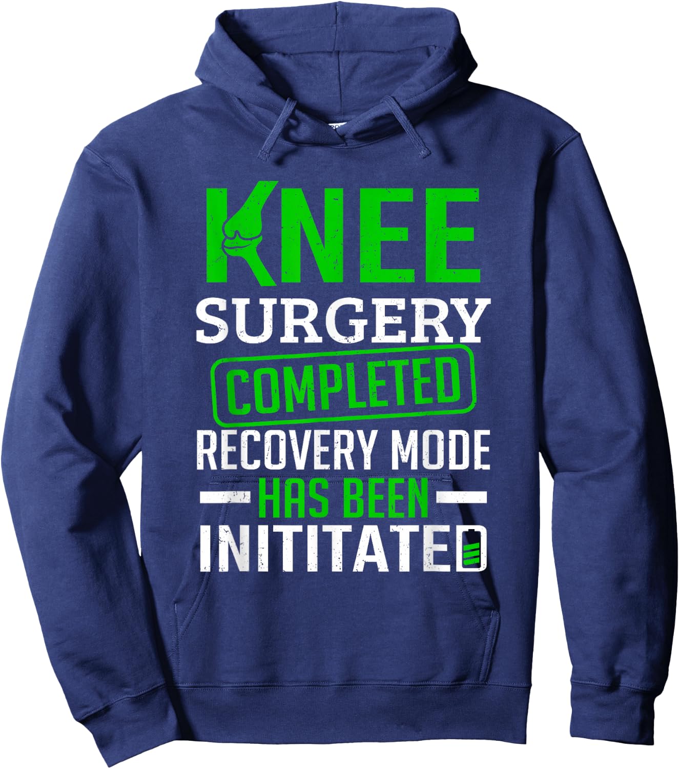 Knee Replacement Joint Knee Surgery Completed Hoodie - Hoodie | Navy