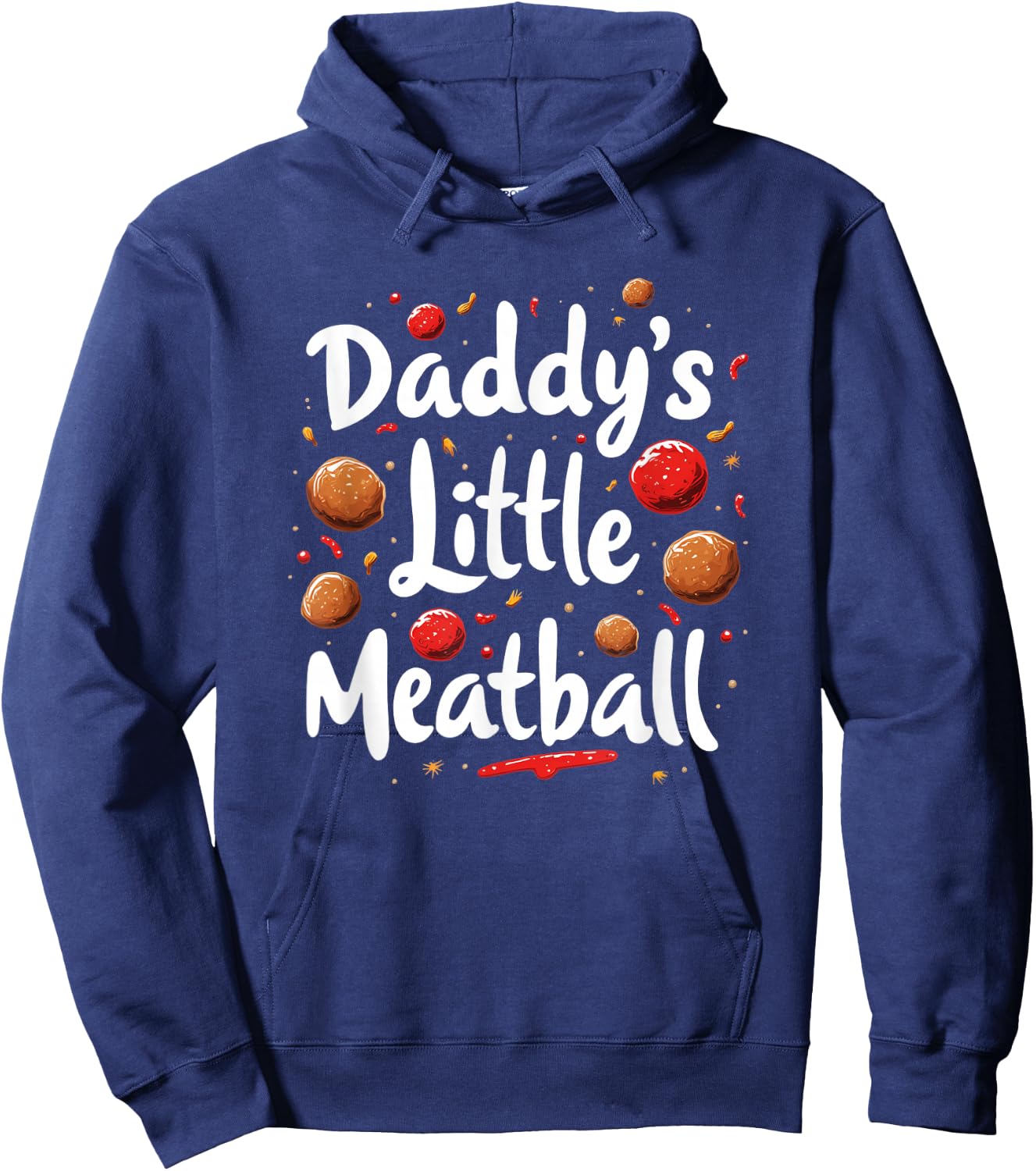 Daddy`s Little Meatball Hoodie - Hoodie | Navy