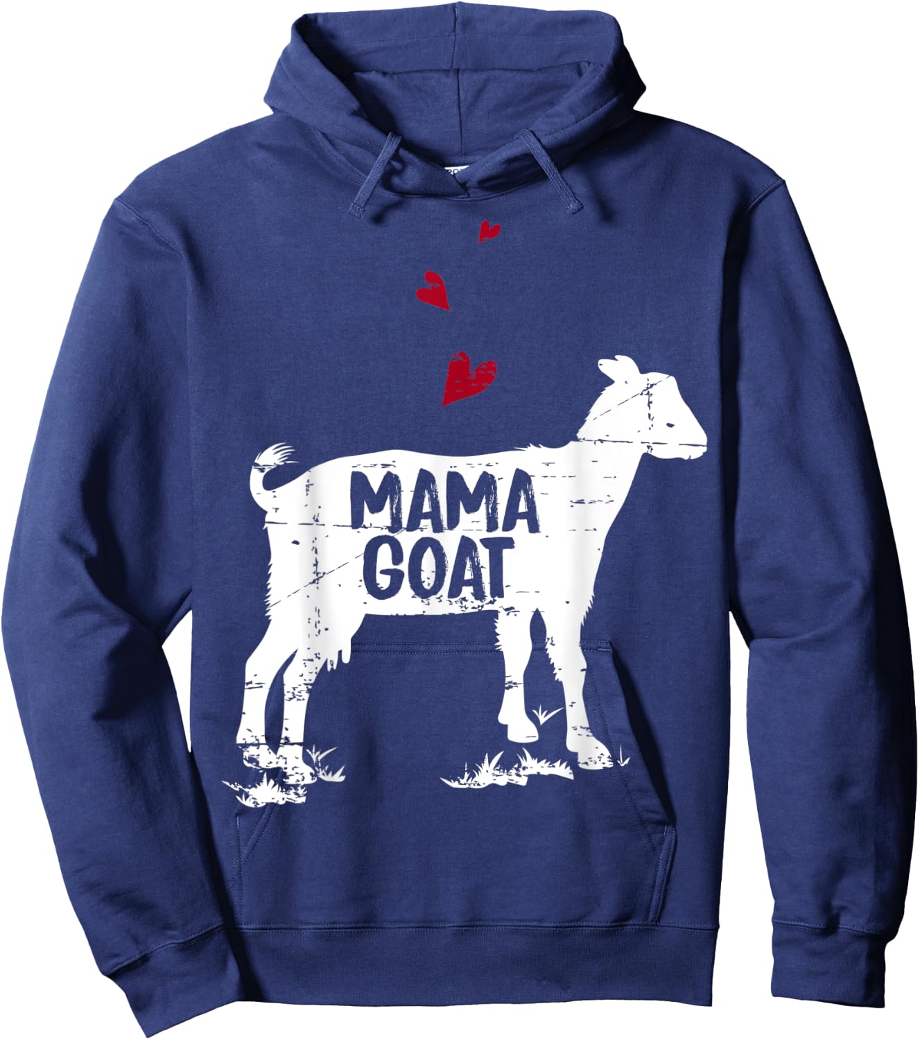 Mama Goat design Farmer Goat Lover Gift Hoodie - Hoodie | Navy