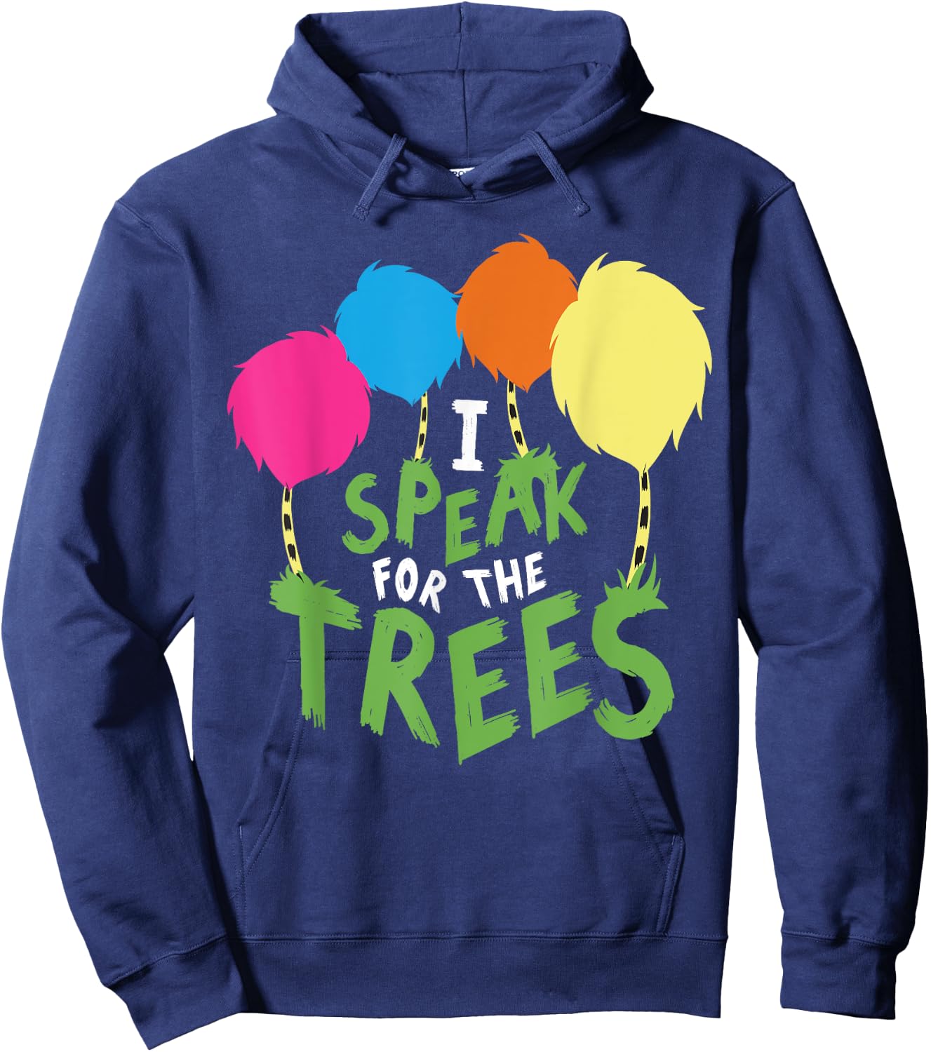 I Speak For The Tree Inspirational Earth Day Hoodie - Hoodie | Navy