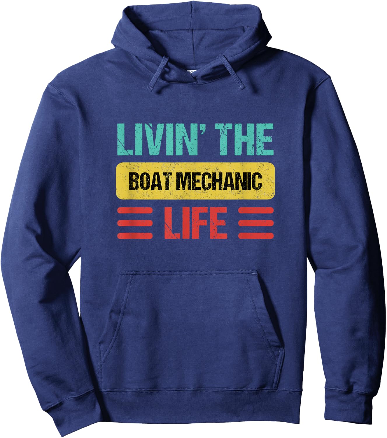 Boat Mechanic Hoodie - Hoodie | Navy