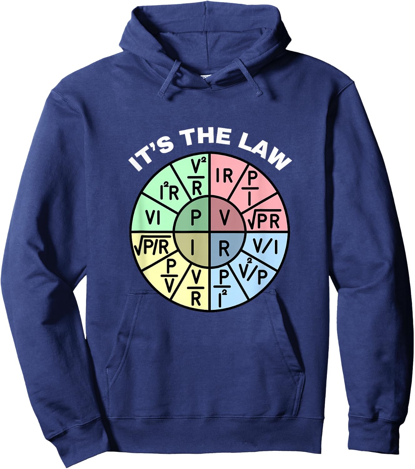 Ohm's Law. It's The Law. Hoodie - Hoodie | Navy