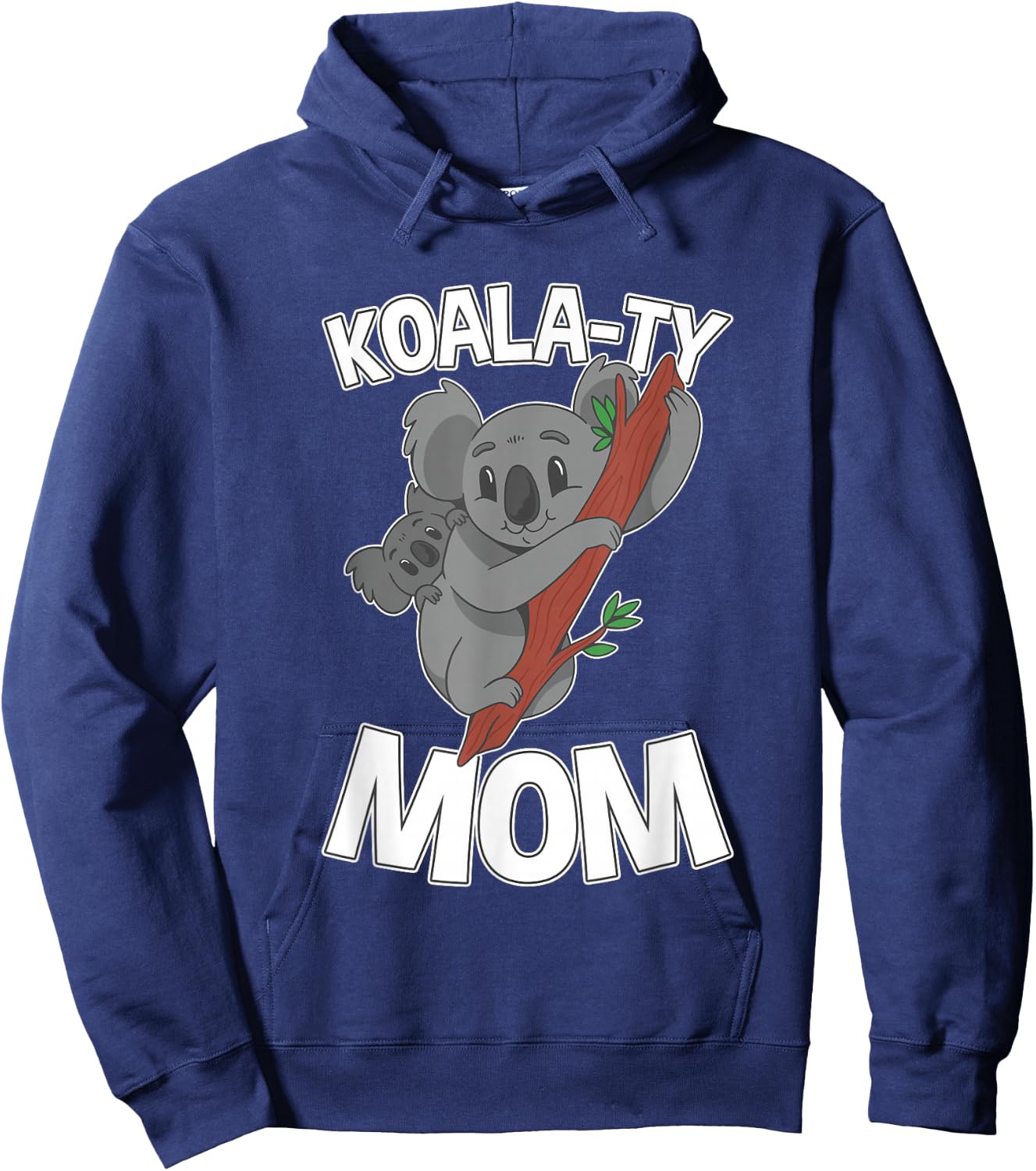 Koala-ty Mom Koala Mother and Baby Mother's Day Hoodie - Hoodie | Navy