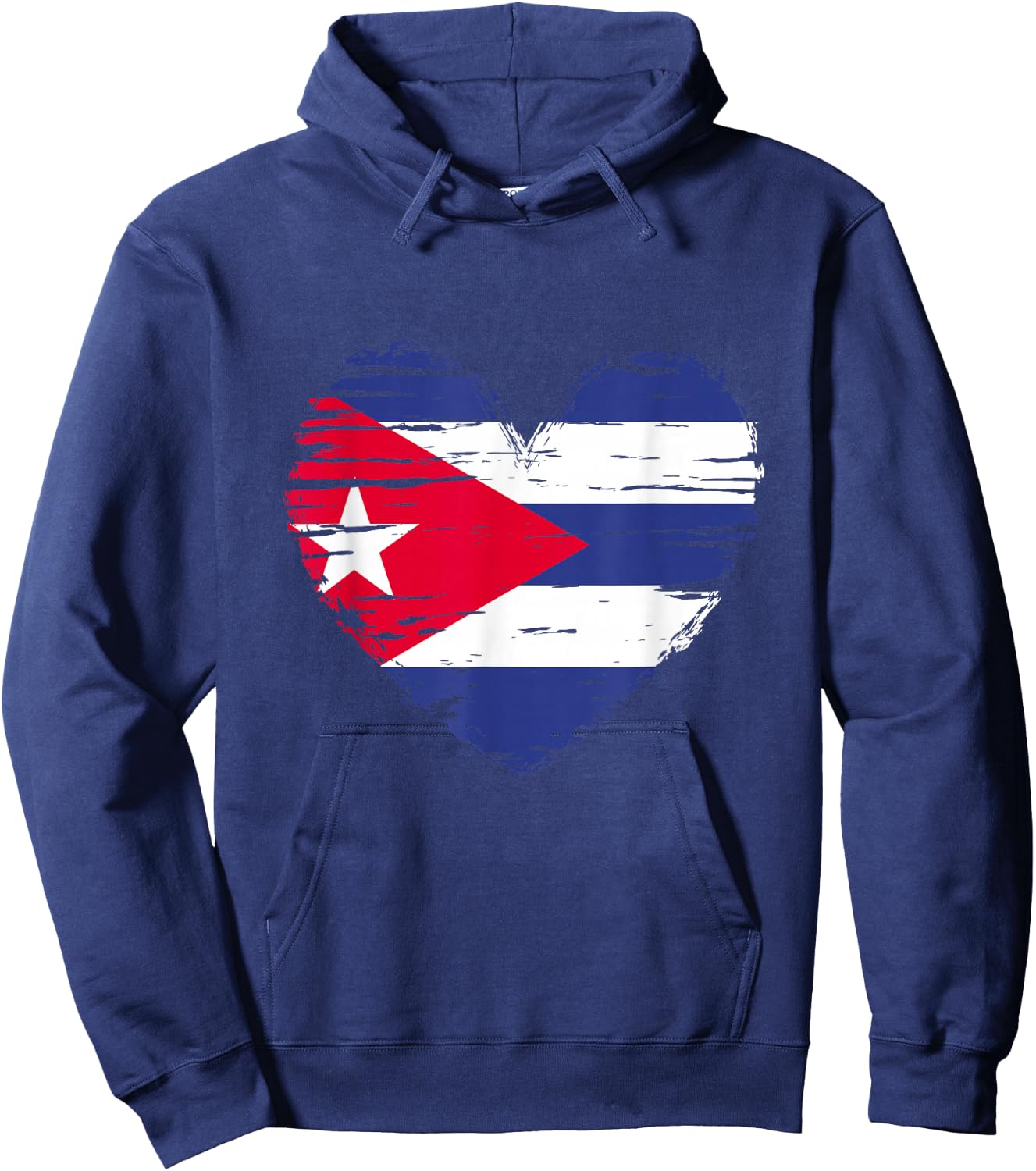 Cuba Heart Cuban Flag Cuban Pride Hoodie - Hoodie | Navy
