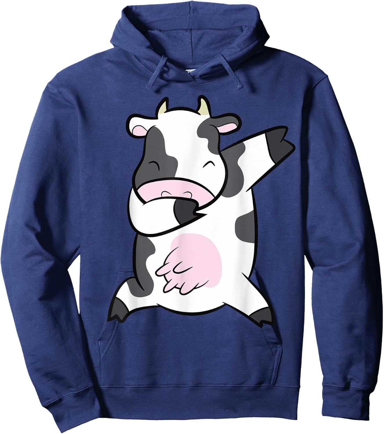 Dabbing Cow Farm Animal Funny Cow Hoodie - Hoodie | Navy