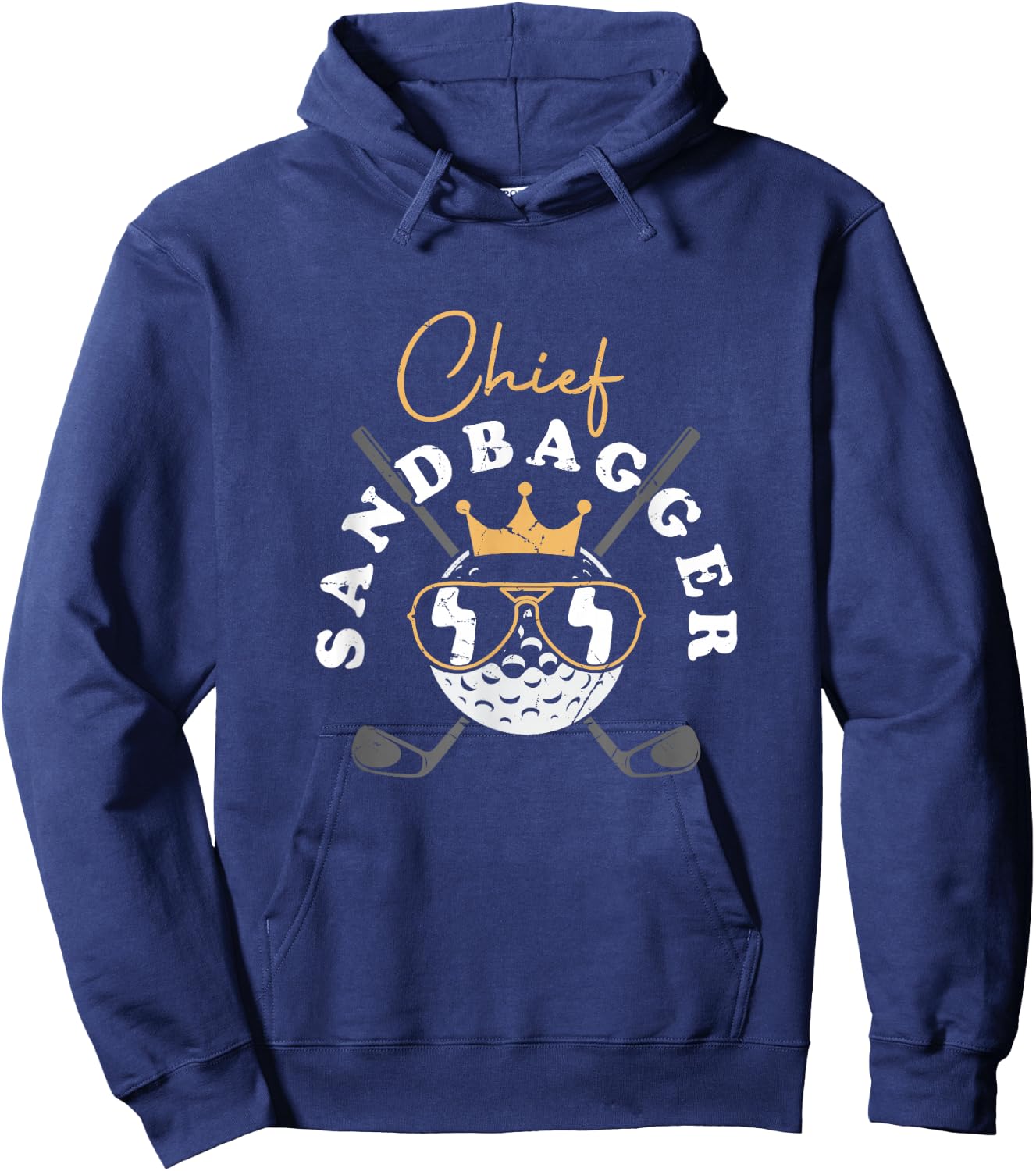 Chief Sandbagger Artwork For A Golf Player Hoodie - Hoodie | Navy