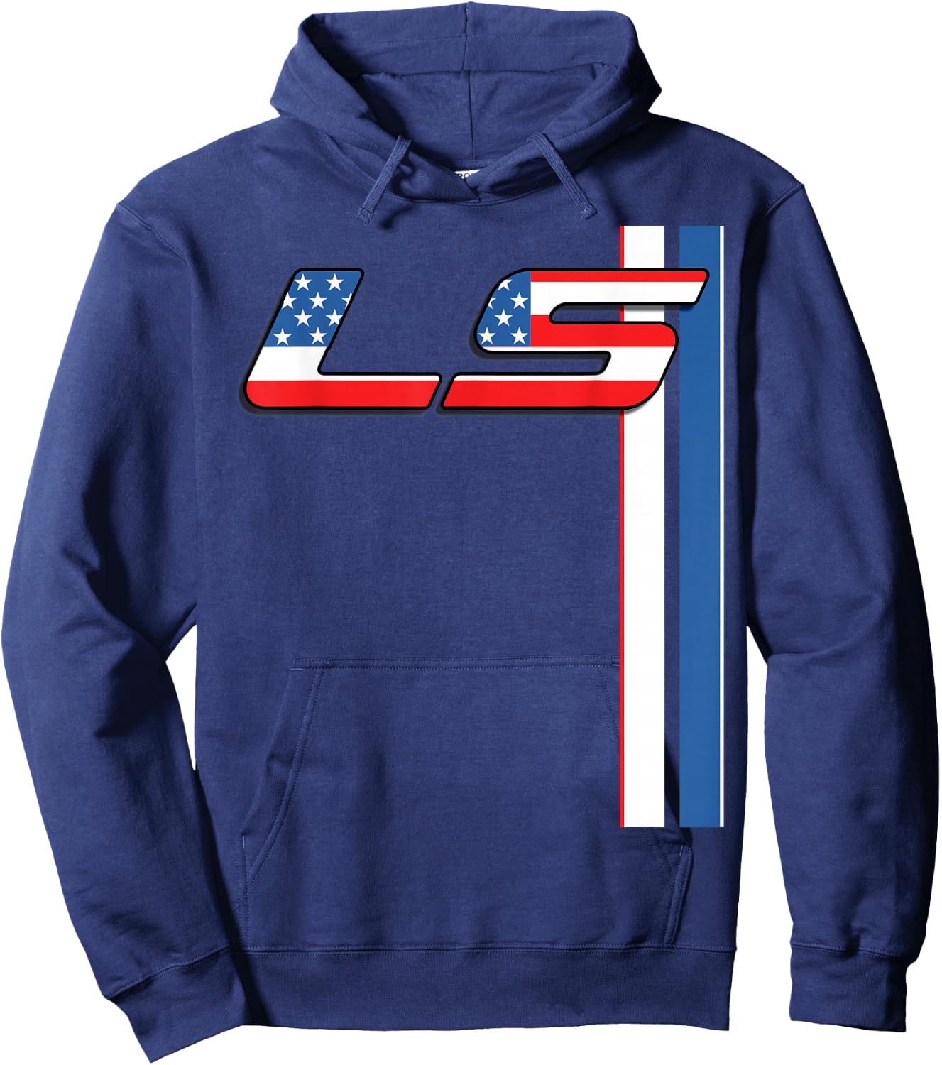5.3L LS 427 V8 Turbo Drag Car Hoodie - Hoodie | Navy