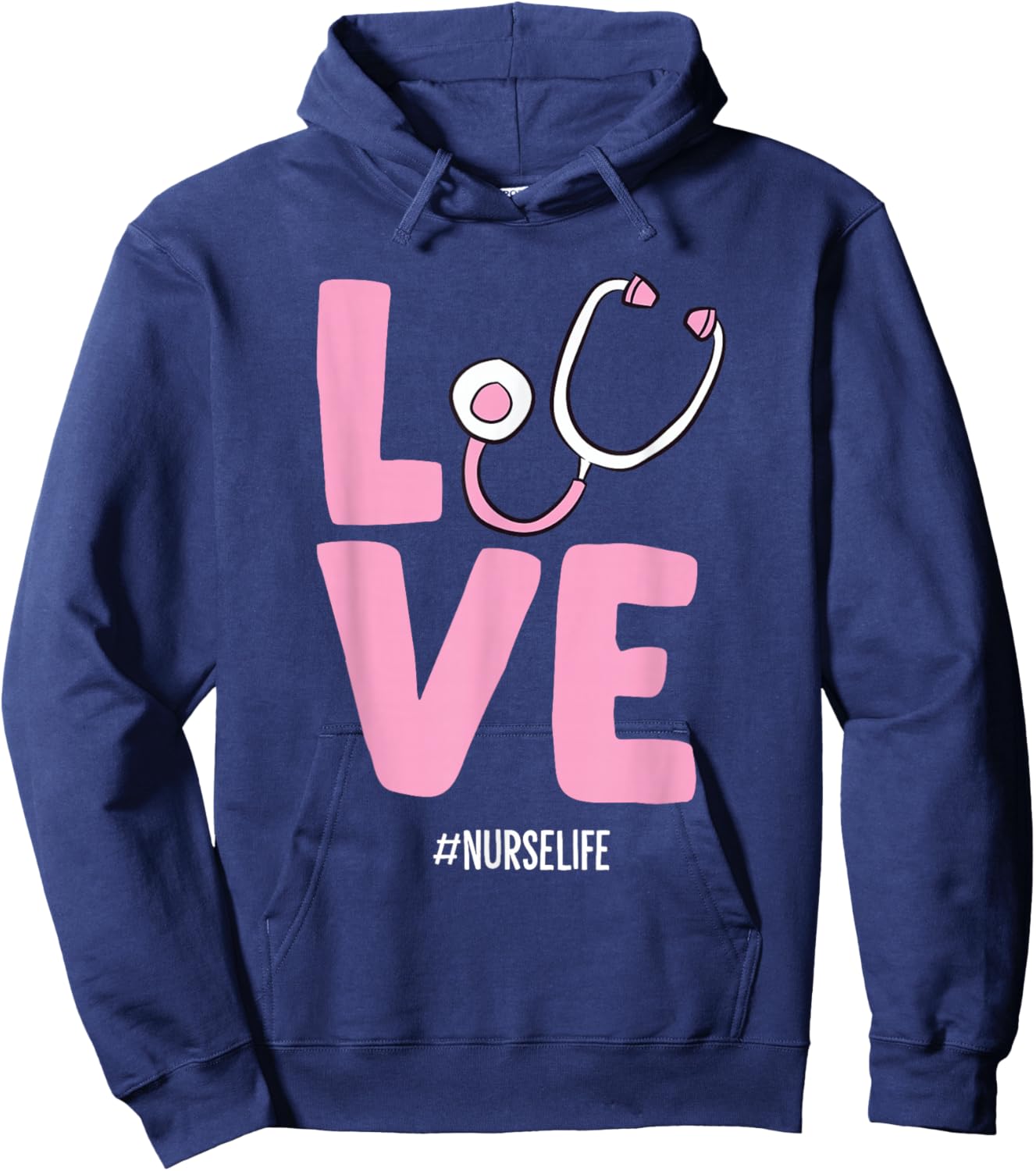 Stethoscope Nurse Funny Nurse Hoodie - Hoodie | Navy