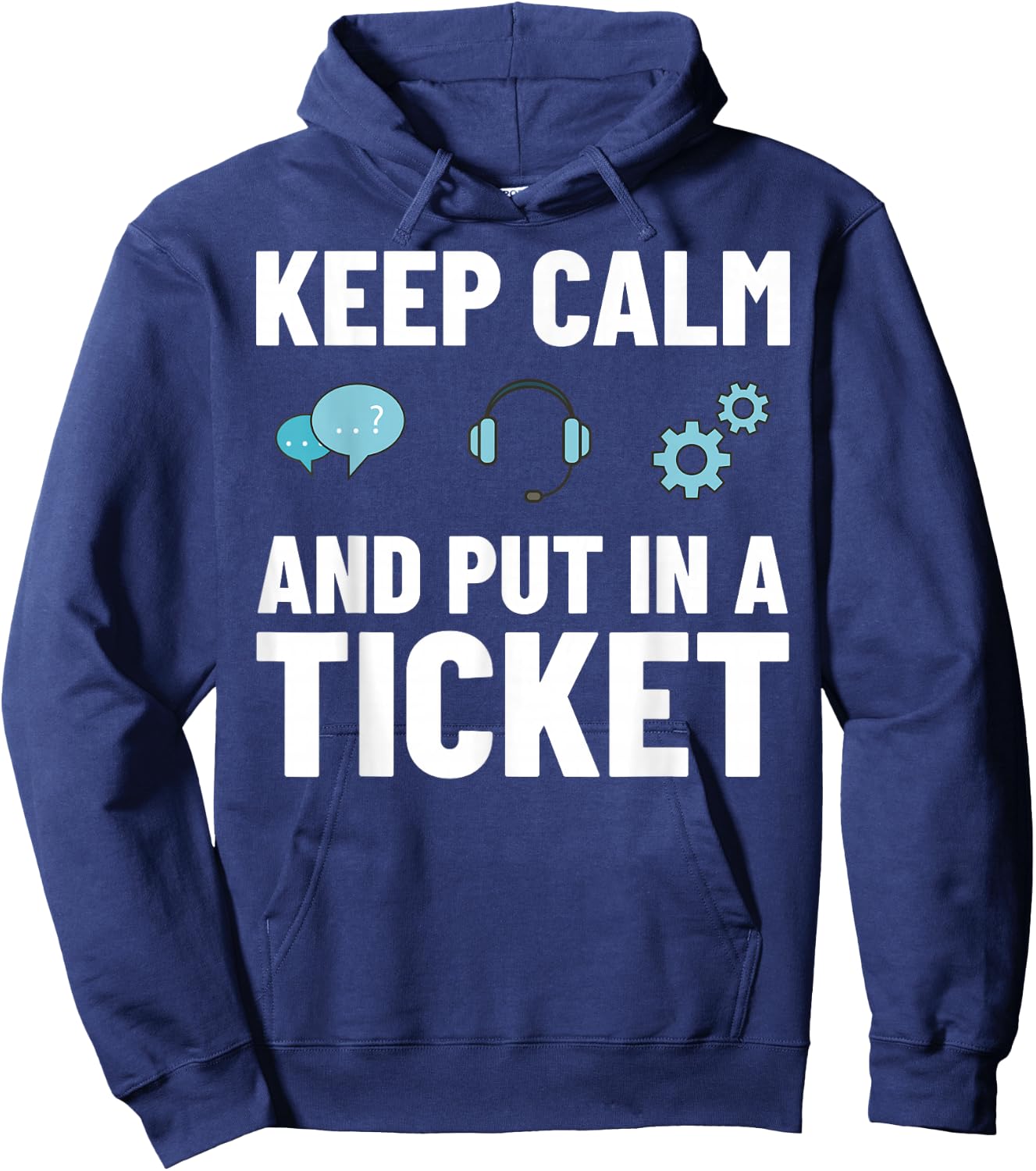 Tech Support IT Technical Engineer Helpdesk Hoodie - Hoodie | Navy