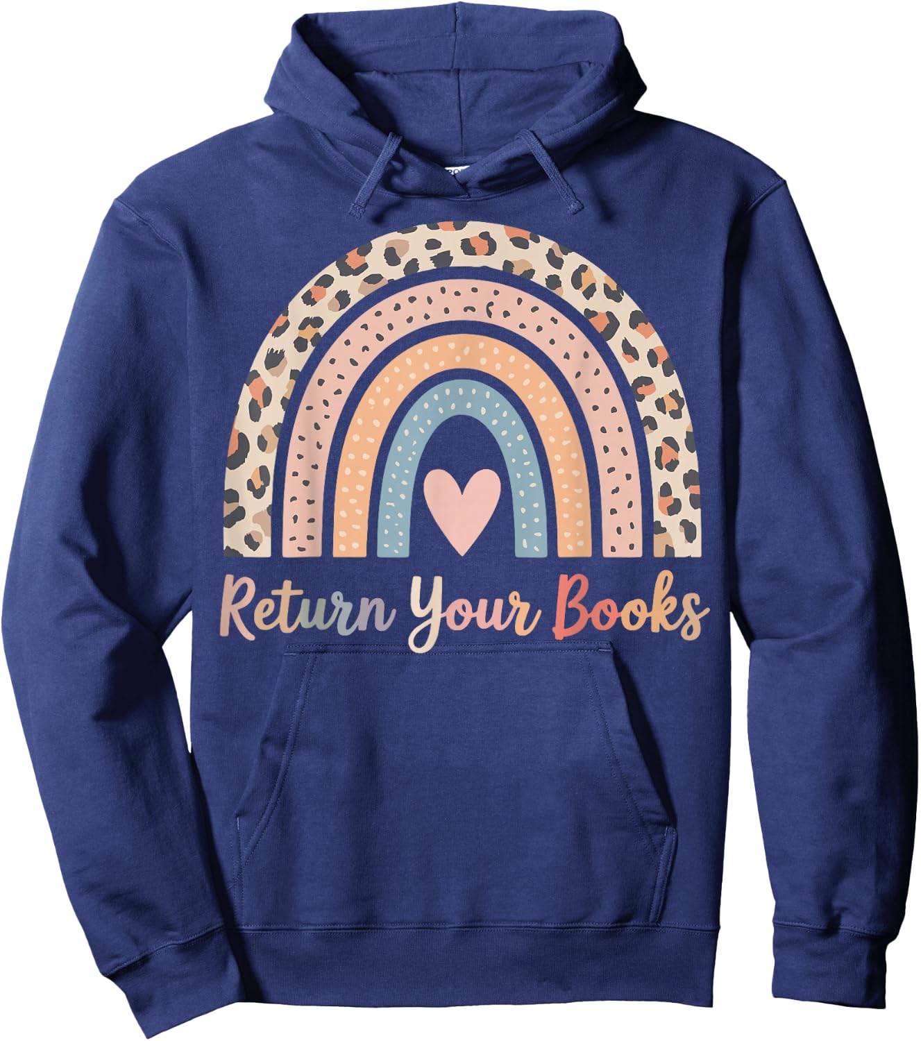 Return Your Books School Librarian Hoodie - Hoodie | Navy