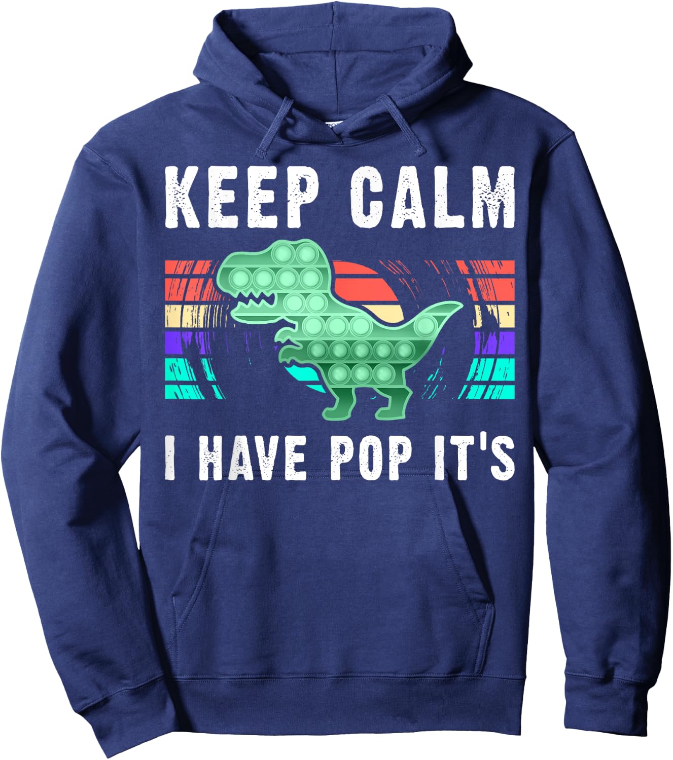 Fidget Toy Pop It Dinosaur for Boys Hoodie - Hoodie | Navy
