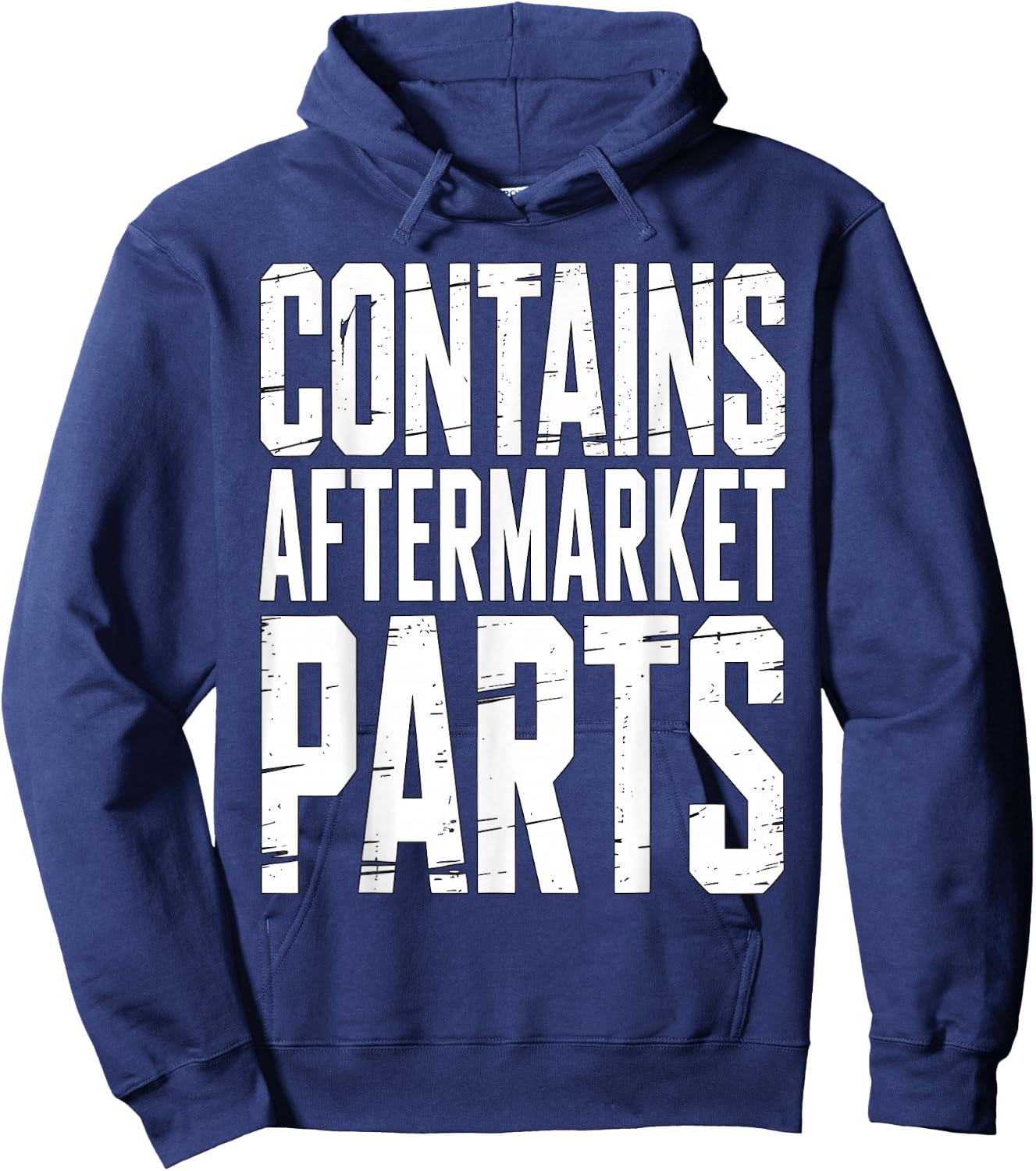 Contains Aftermarket Parts Mechanic Humor Hoodie - Hoodie | Navy
