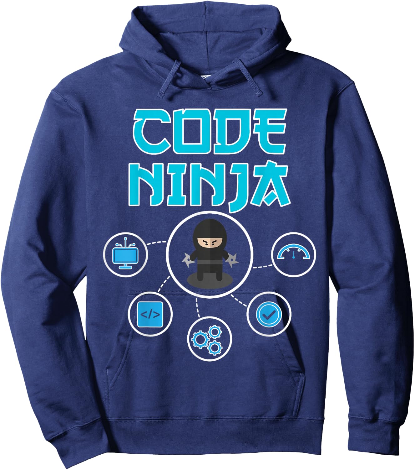 Code Ninja - Software Developer Gift Hoodie - Hoodie | Navy