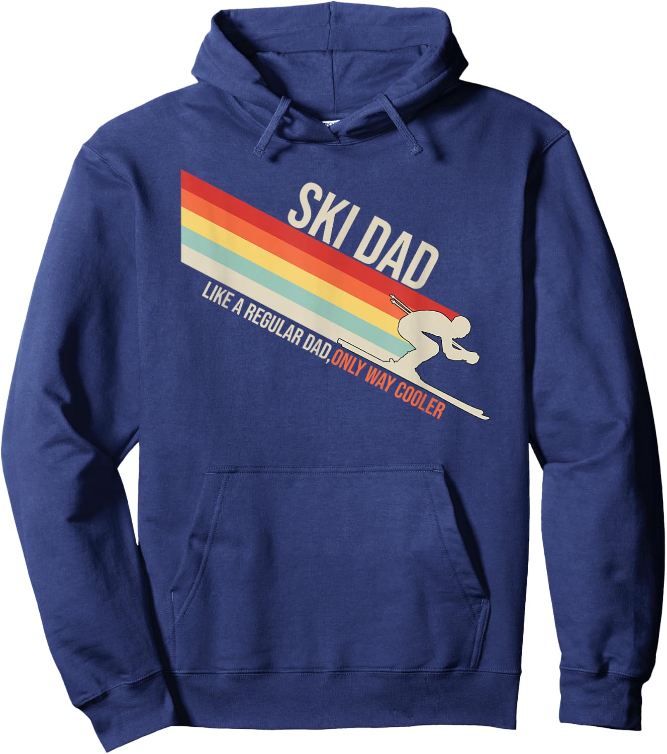 Ski Dad Funny Skiing Winter Hoodie - Hoodie | Navy