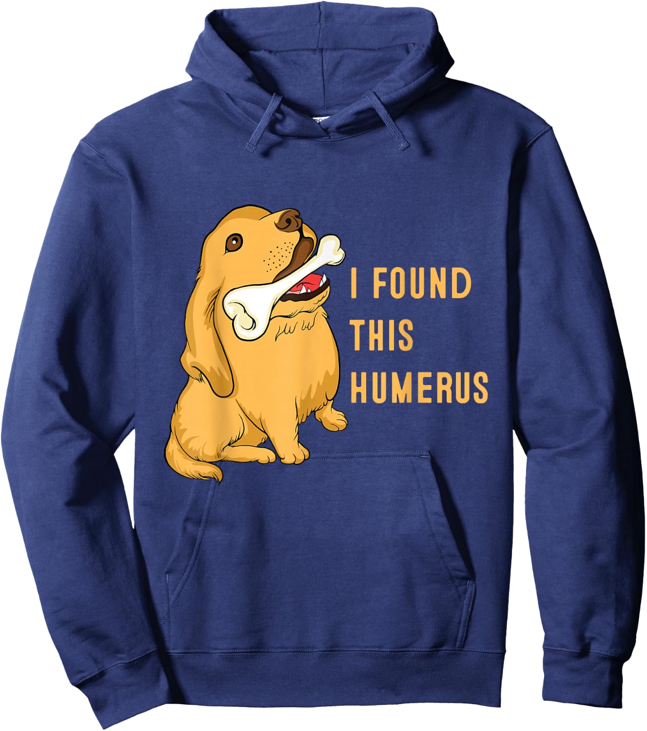 I found this humerus dog with bones funny Hoodie - Hoodie | Navy