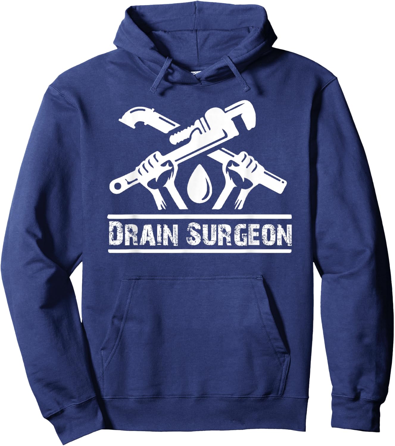 Drain Surgery Fanny Plumber Hoodie - Hoodie | Navy