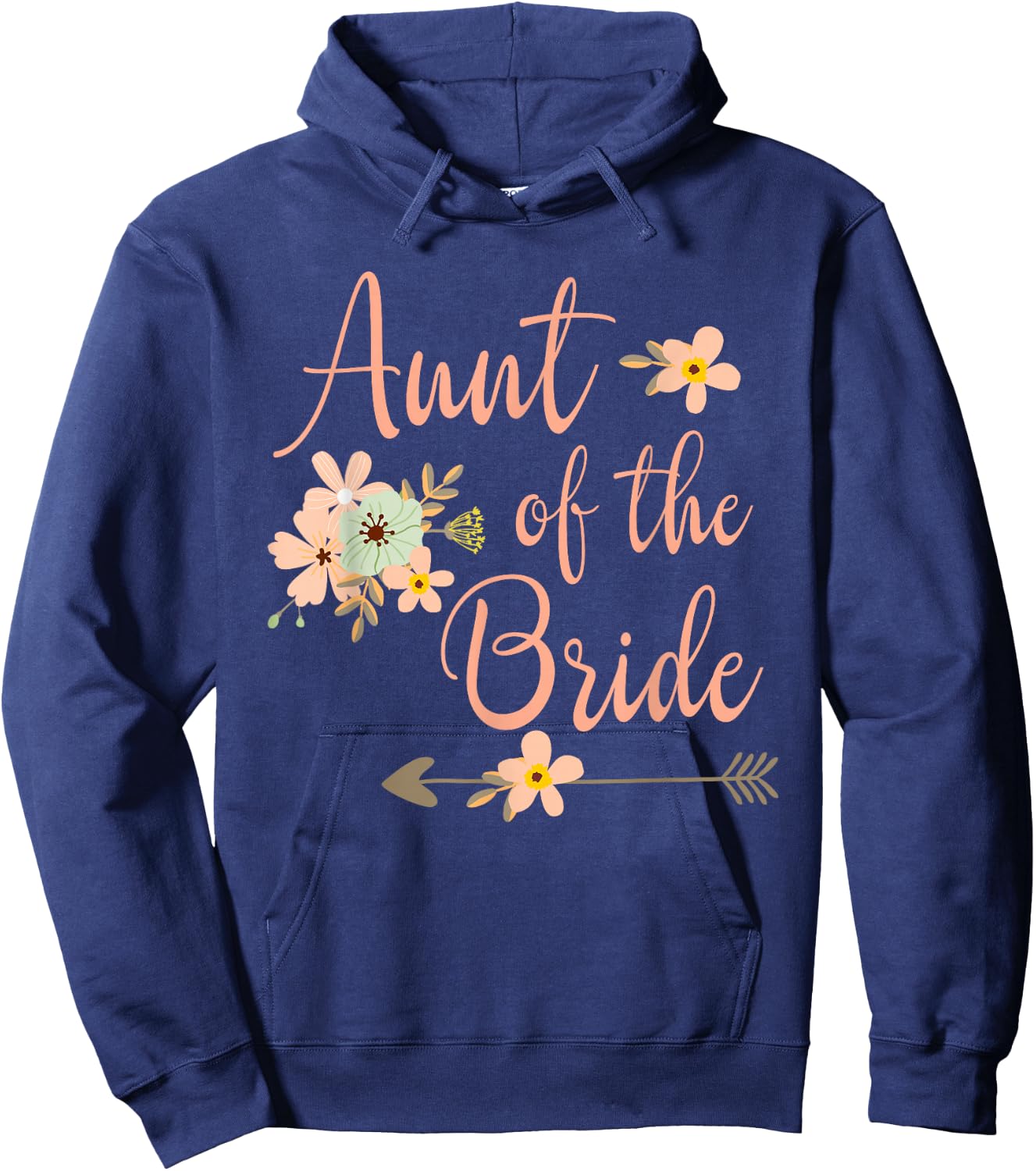 Aunt of the Bride - Party Wedding Hoodie - Hoodie | Navy