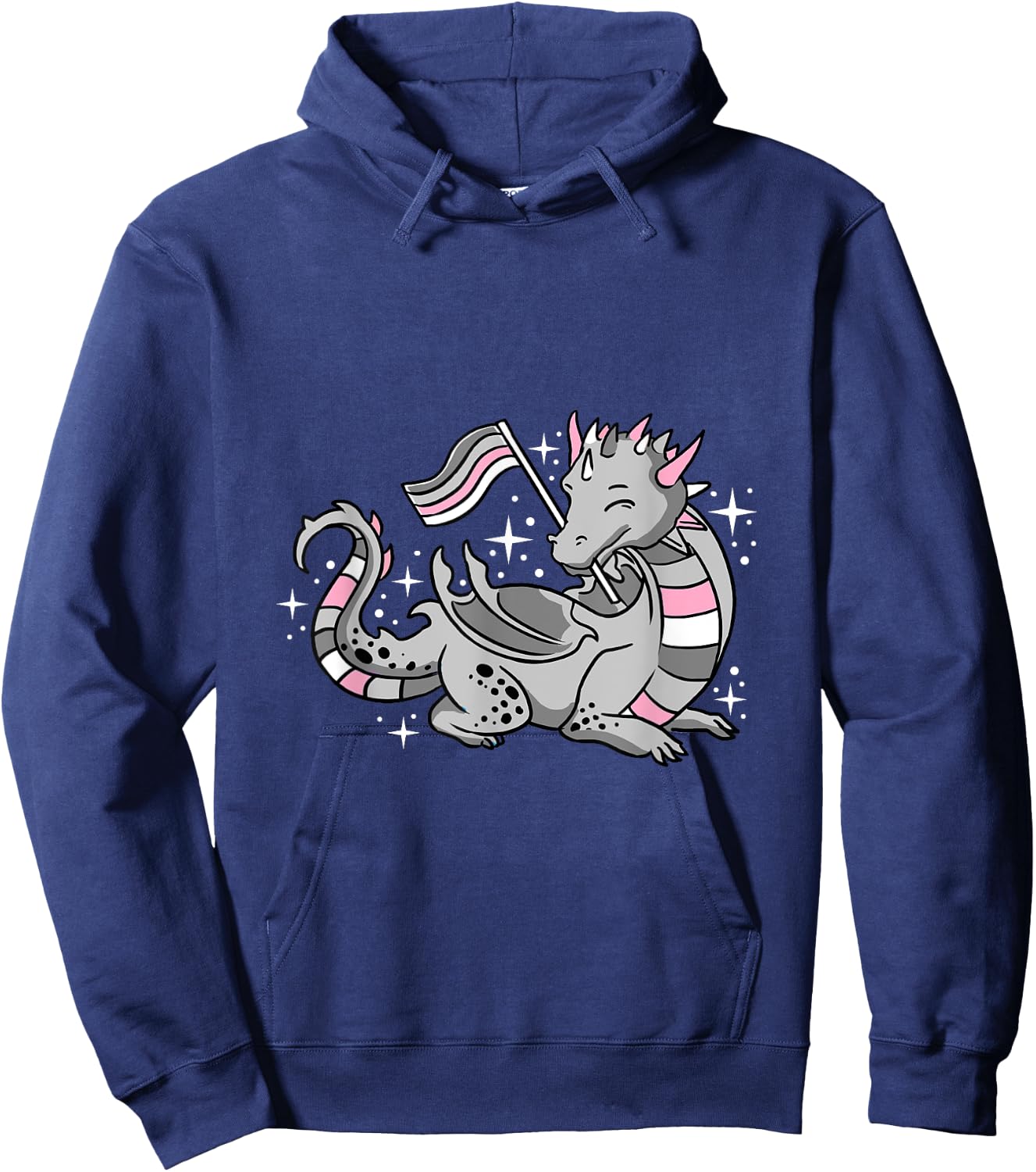 Demigirl Dragon Demigirl Pride Hoodie - Hoodie | Navy