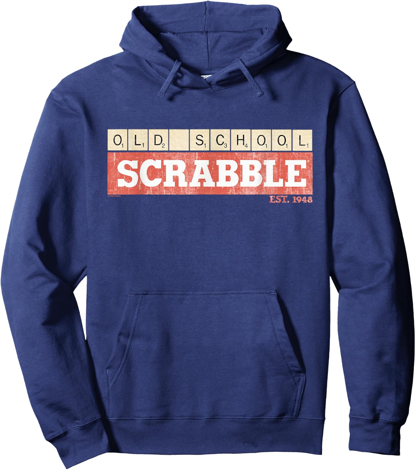 Scrabble Old School Est. 1948 Hoodie - Hoodie | Navy