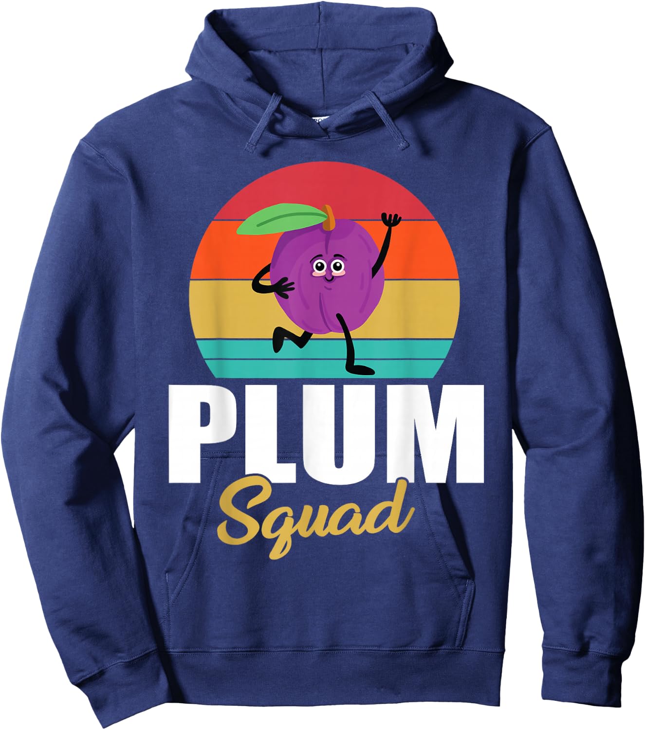 Funny Plums Squad Design Love Plum Fruit Hoodie - Hoodie | Navy