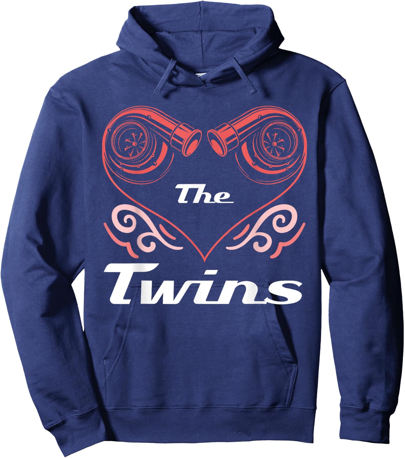 The Twins Twin Turbo Design For Car Enthusiasts Hoodie - Hoodie | Navy