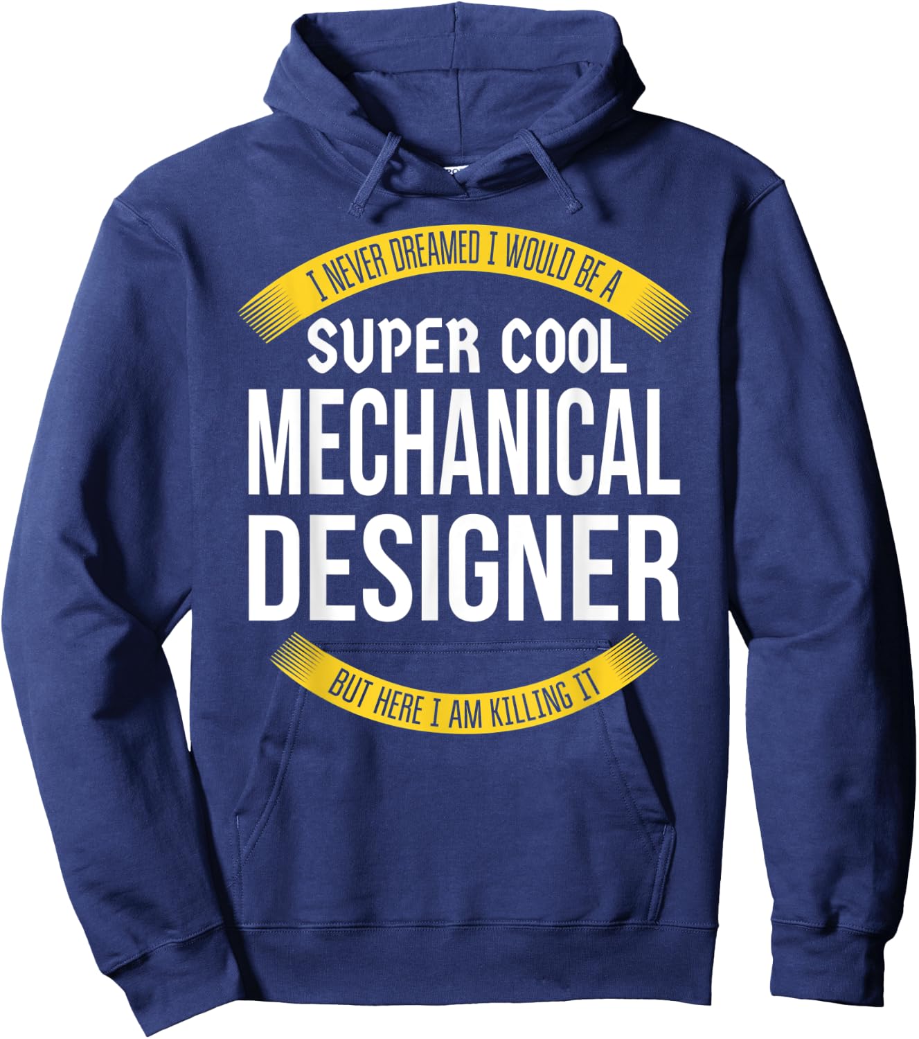 Funny Mechanical Designer Gift Appreciation Hoodie - Hoodie | Navy