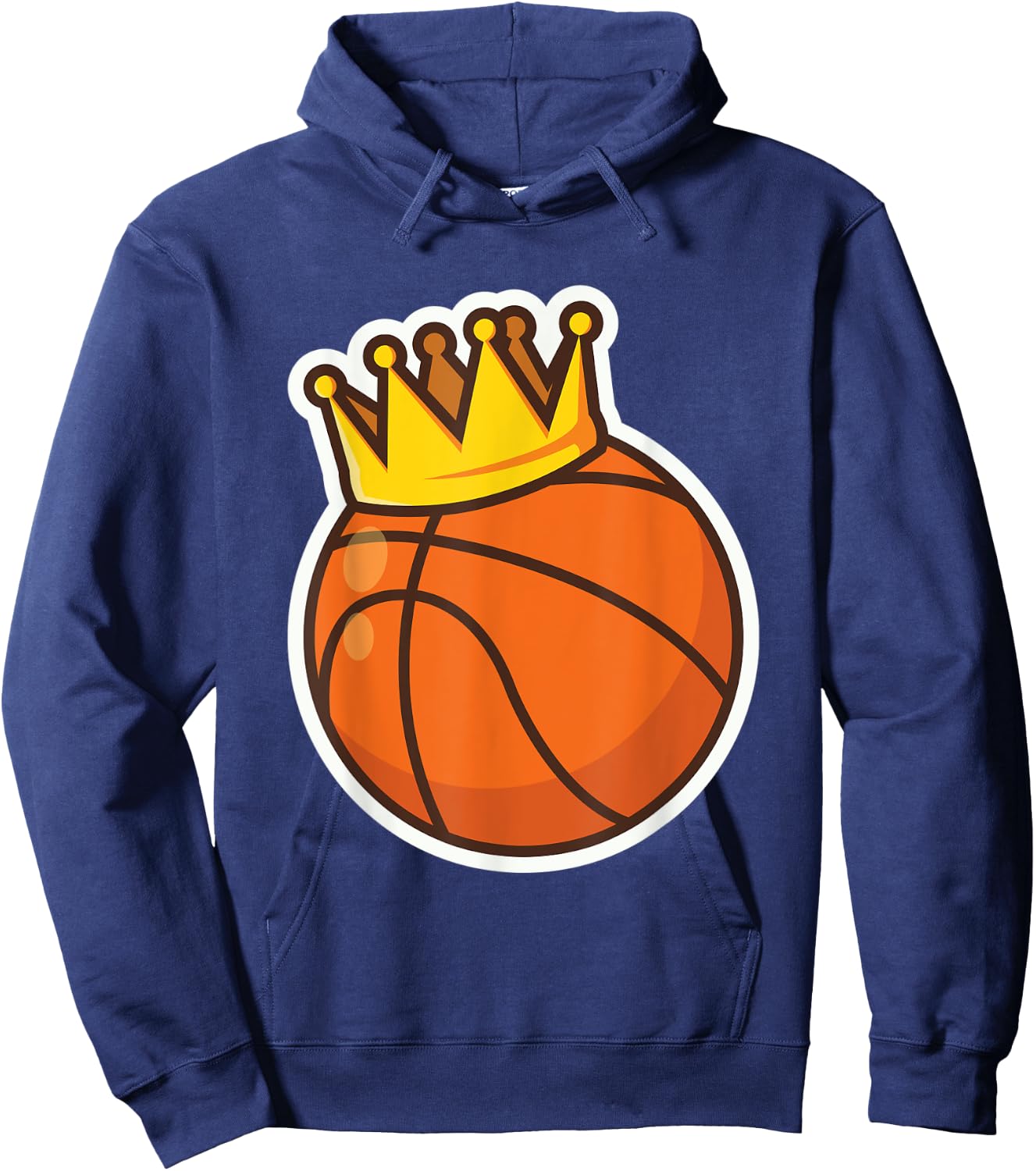 Basketball King Crown for Basketball Player Hoodie - Hoodie | Navy