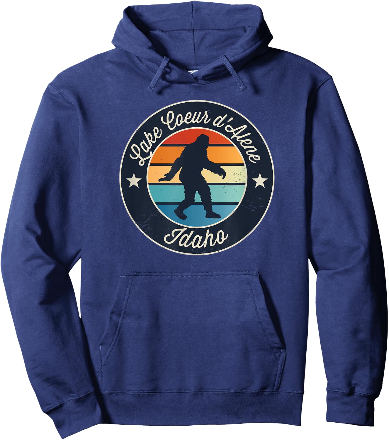 Lake Coeur d'Alene Idaho Sasquatch Souvenir Hoodie - Hoodie | Navy