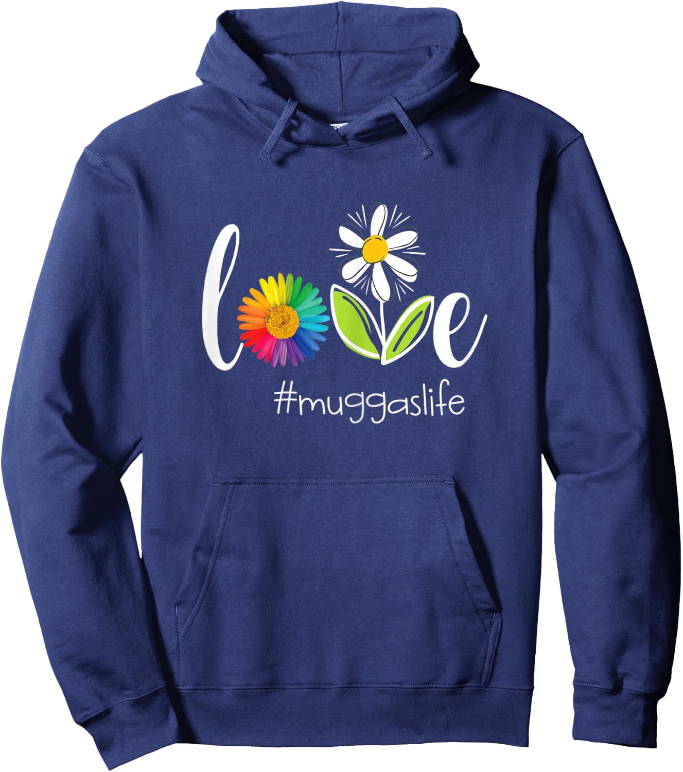 Love Mugga Life - Flower Hoodie - Hoodie | Navy