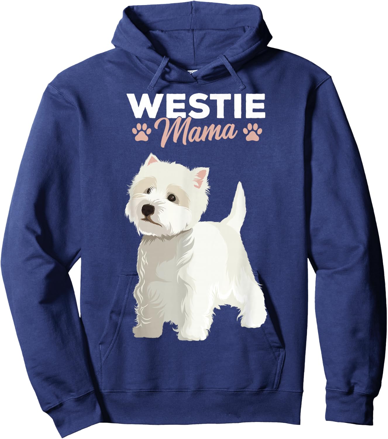 West Highland White Terrier Westie Mama Dog Hoodie - Hoodie | Navy
