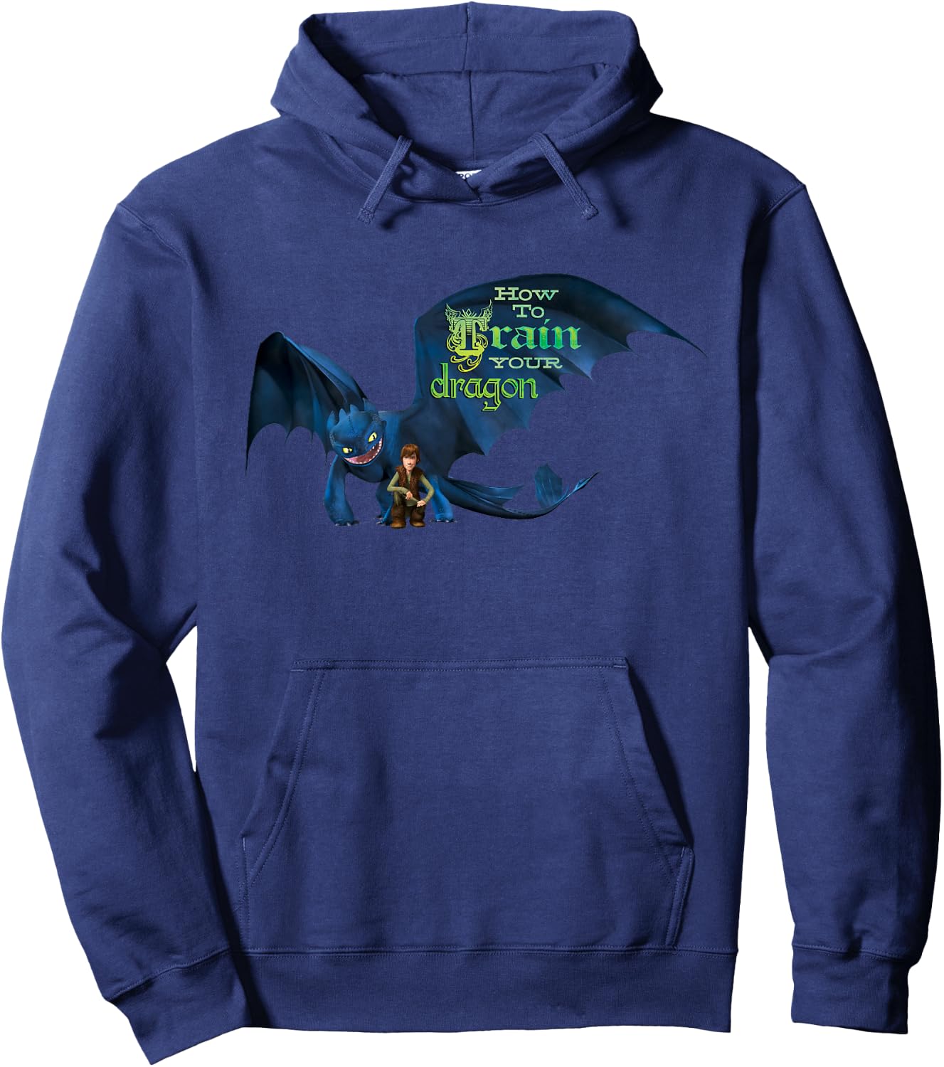 DreamWorks' Dragons: Toothless and Hiccup Title Hoodie - Hoodie | Navy